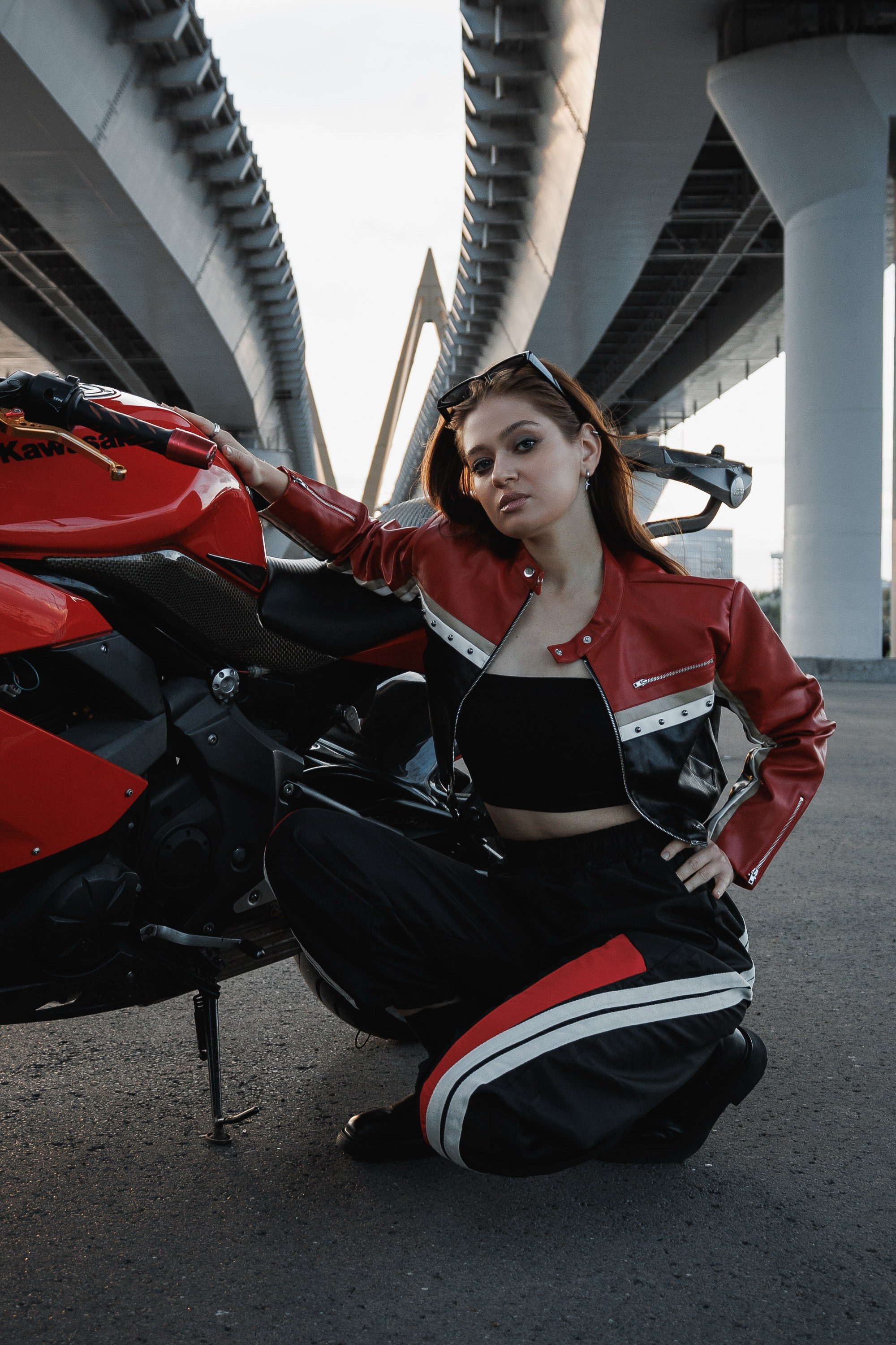 Съемка на мотоцикле. Ксю Галиасфарова — Фотограф Казань