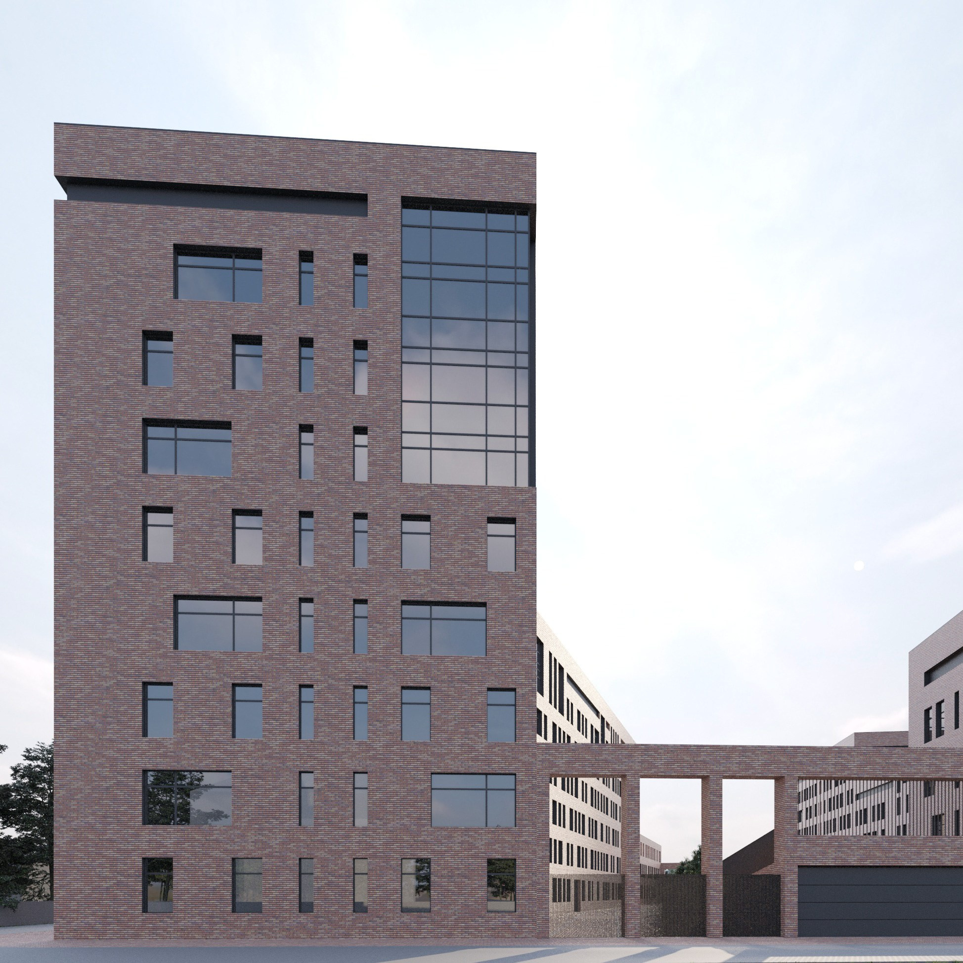 Многоквартирные дома / Dachnaya_GK Вариант 1. SAAS Селиванов Алексей Архитектурная Студия