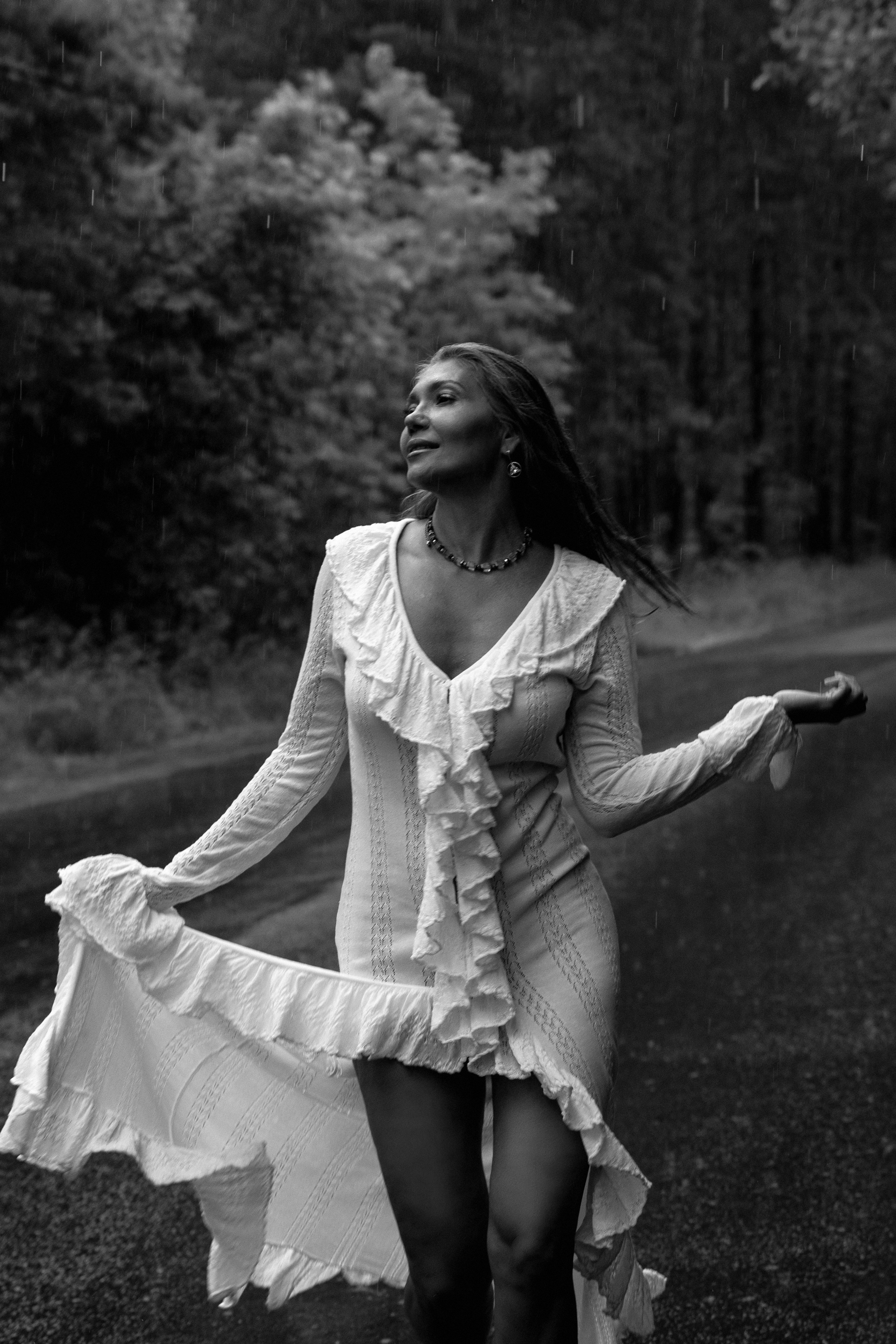 Розалия. Сьемка под дождём в лесу. Фотограф Набережные Челны Казань