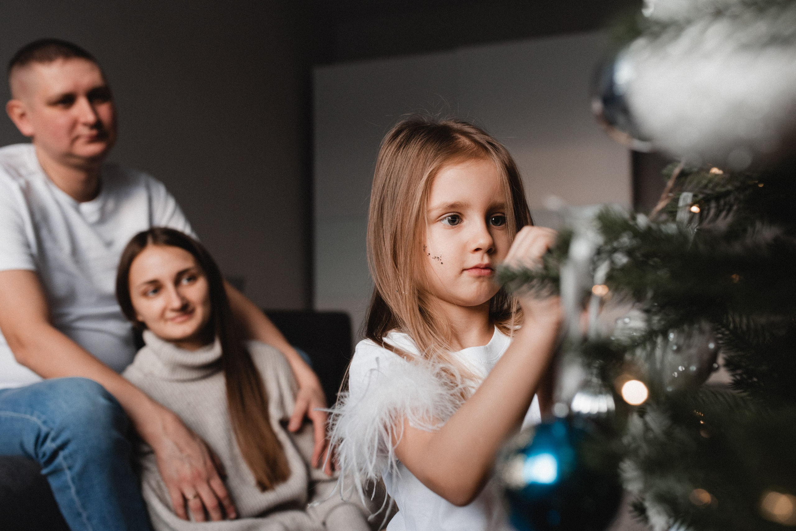 Домашняя съемка Яна&Вячеслав&Алина. Фотограф в Новосибирске Анастасия Курто