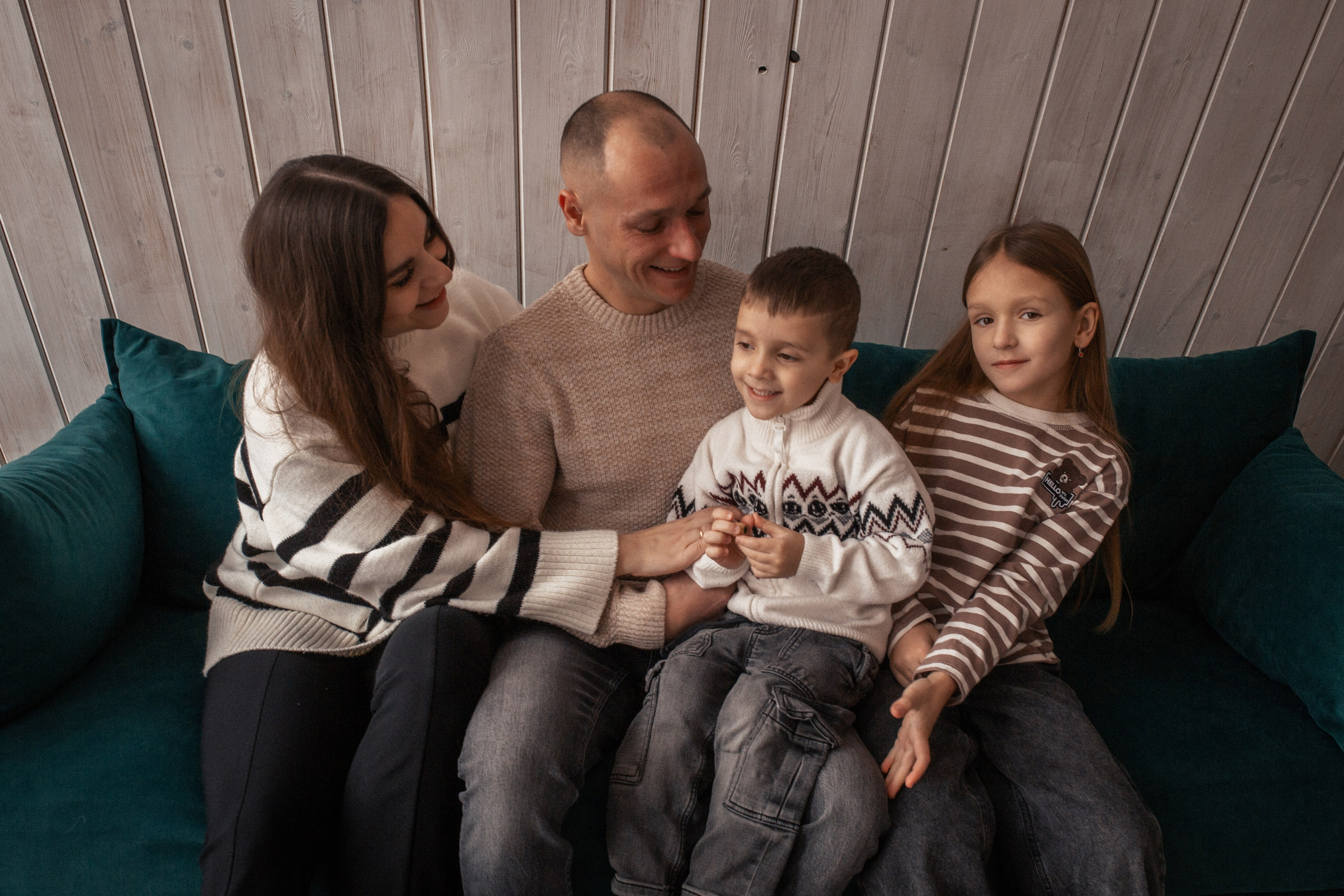 Мария с семьёй