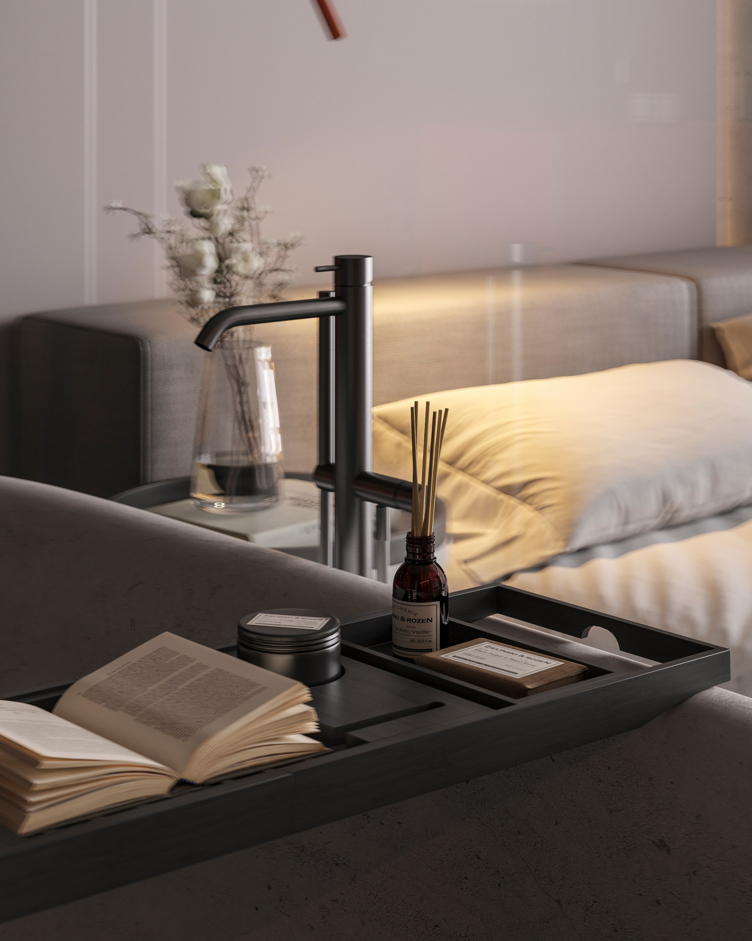 LUXURIOUS SIMPLICITY | BLACK CONCEPT. Interior Visualization by Valerie Stetyukevich