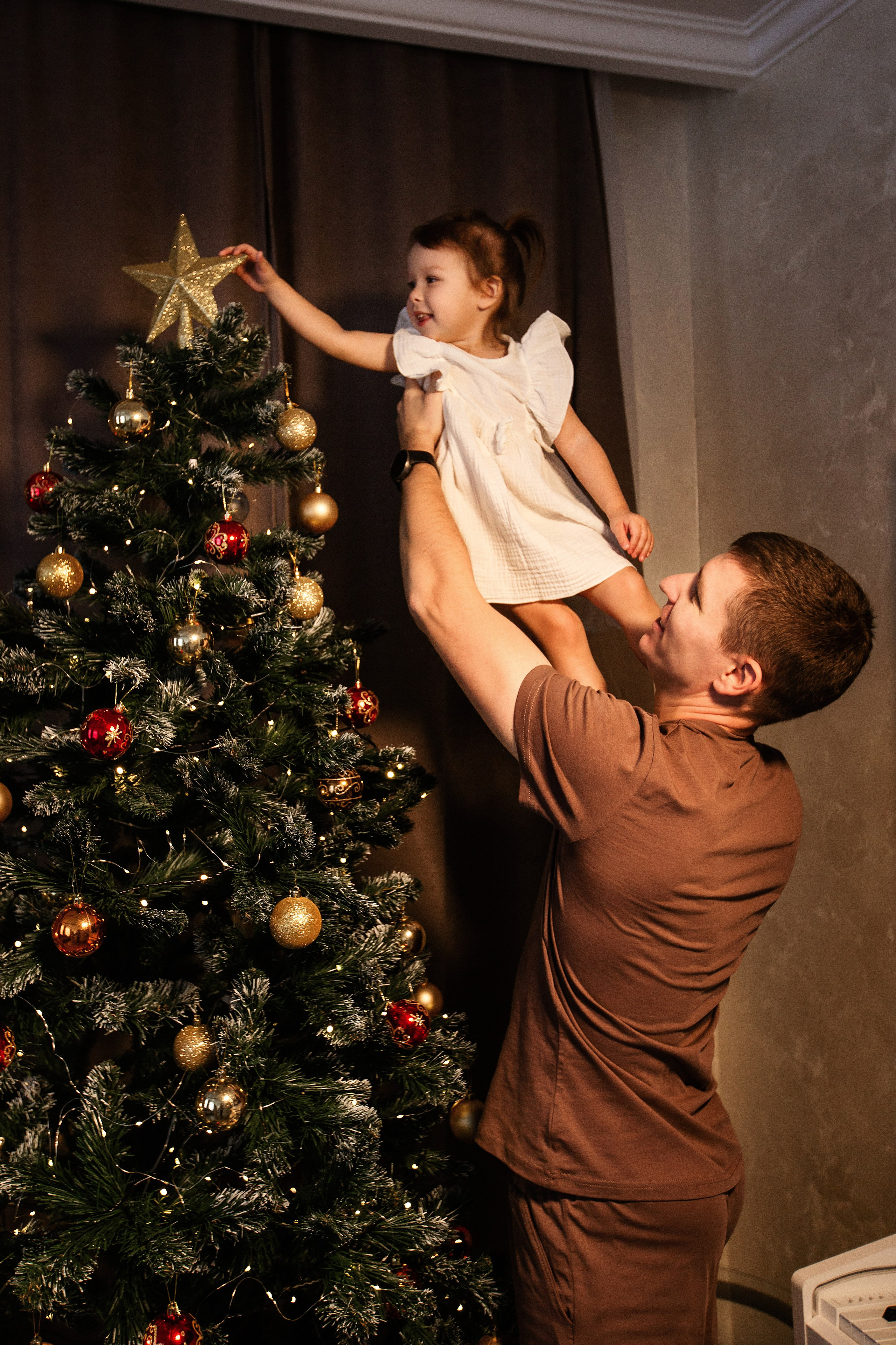 Новогодняя фотосессия дома. Семейный фотограф Фрязино Зрячева Кристина