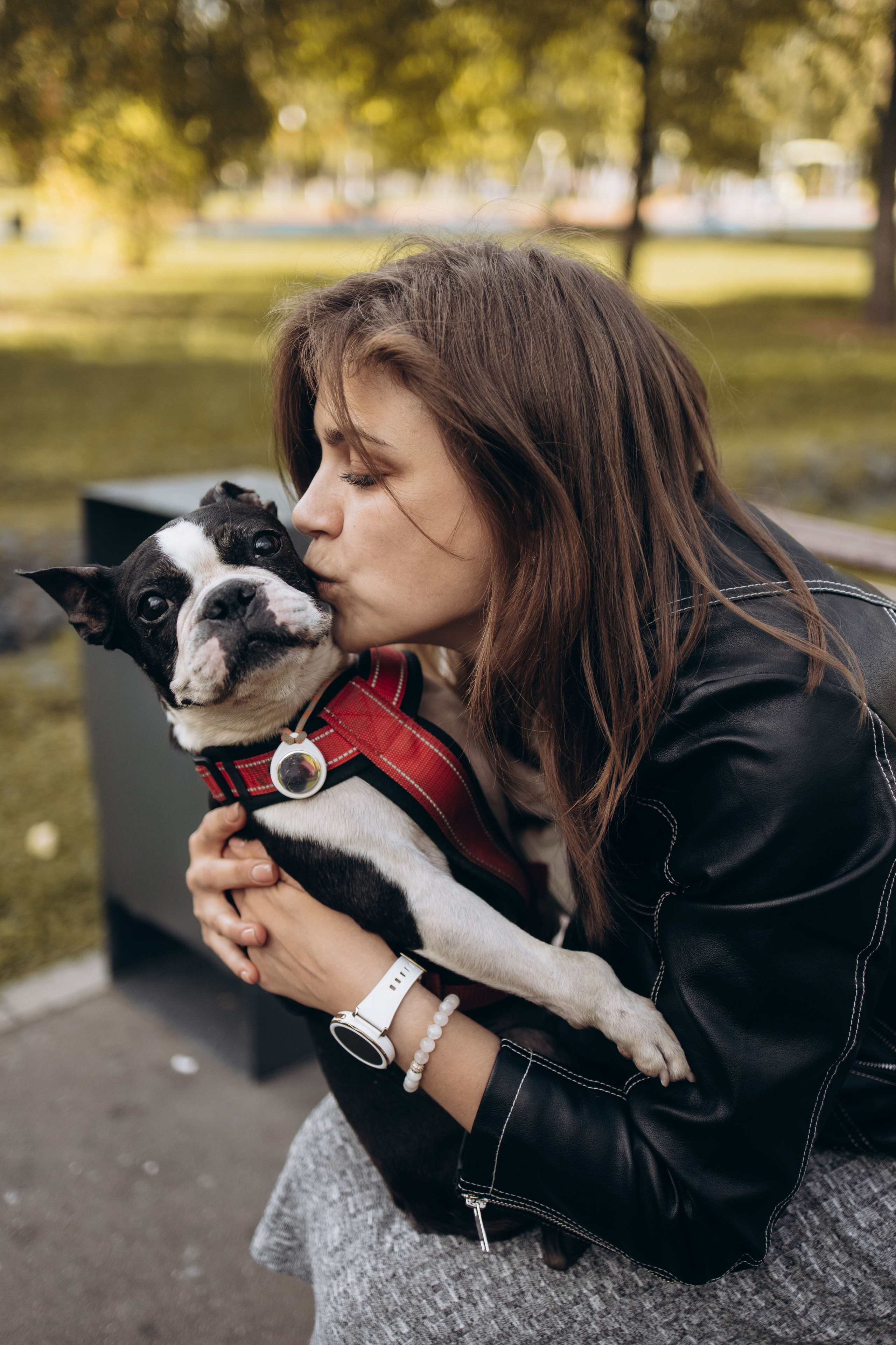 Оля и бульдоги