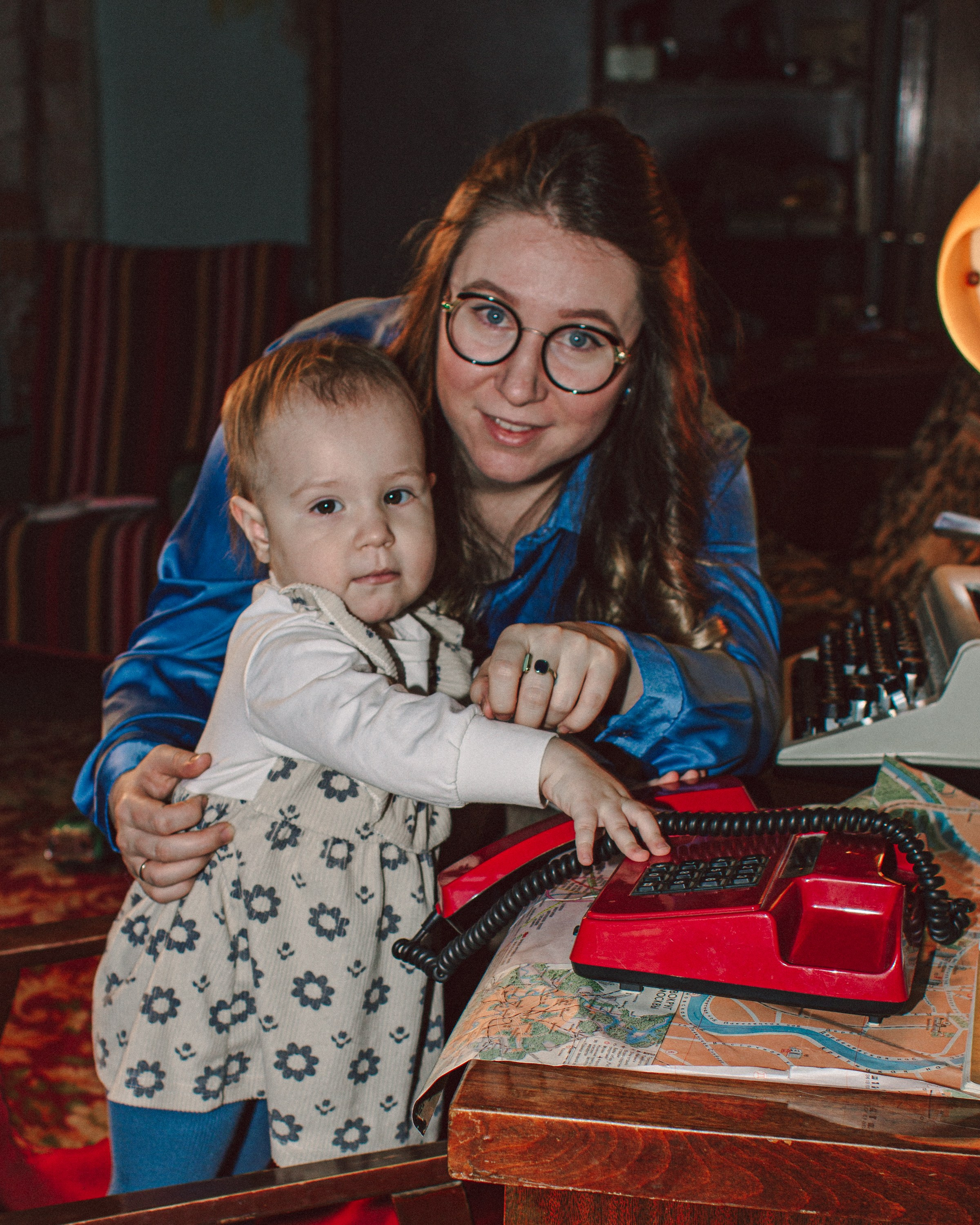 Семейная новогодняя фотосессия в стиле СССР в Нижнем Новгороде