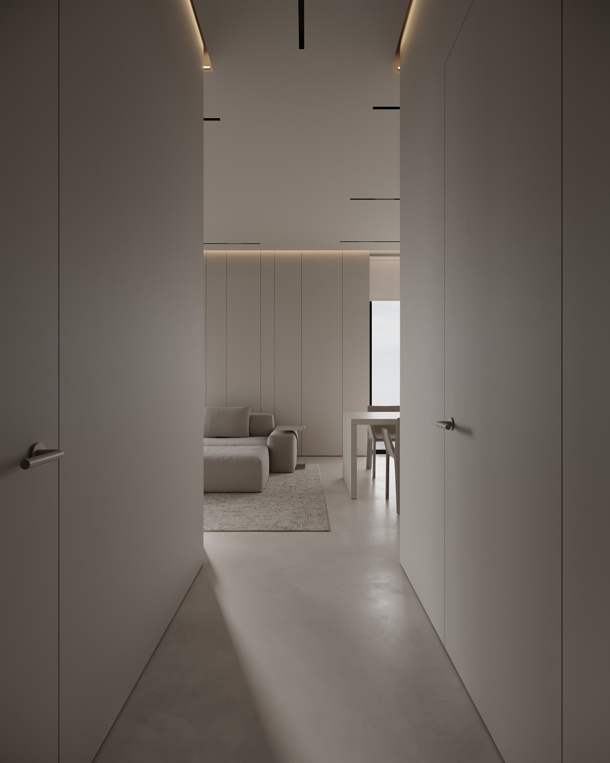 Монохромный интерьер просторной квартиры в Москве. Дизайн интерьера Санкт-Петербург | Москва | Калининград