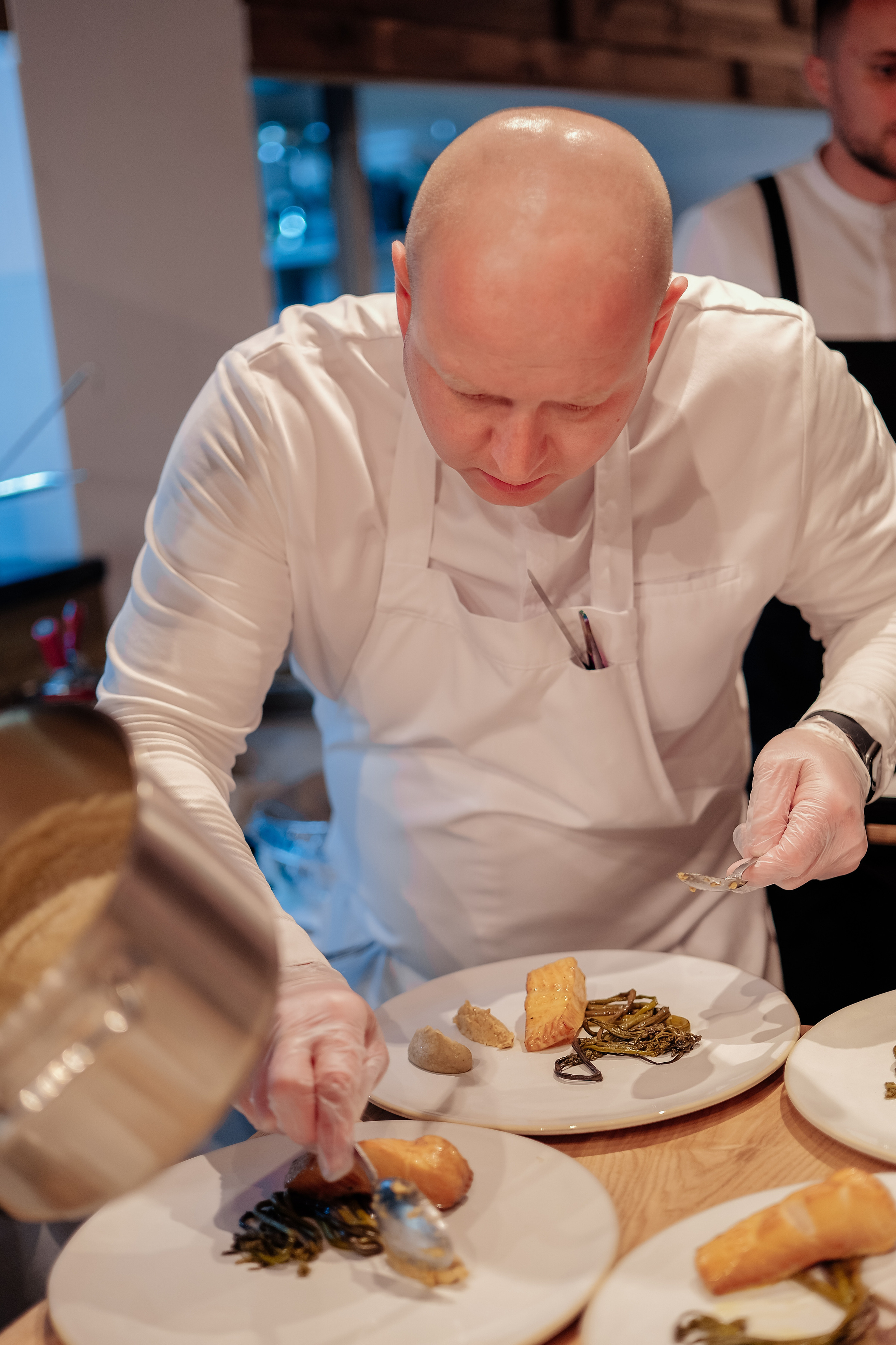 Мастер-класс шеф-поваров в ресторане «601». Репортажный и клубный фотограф Москва