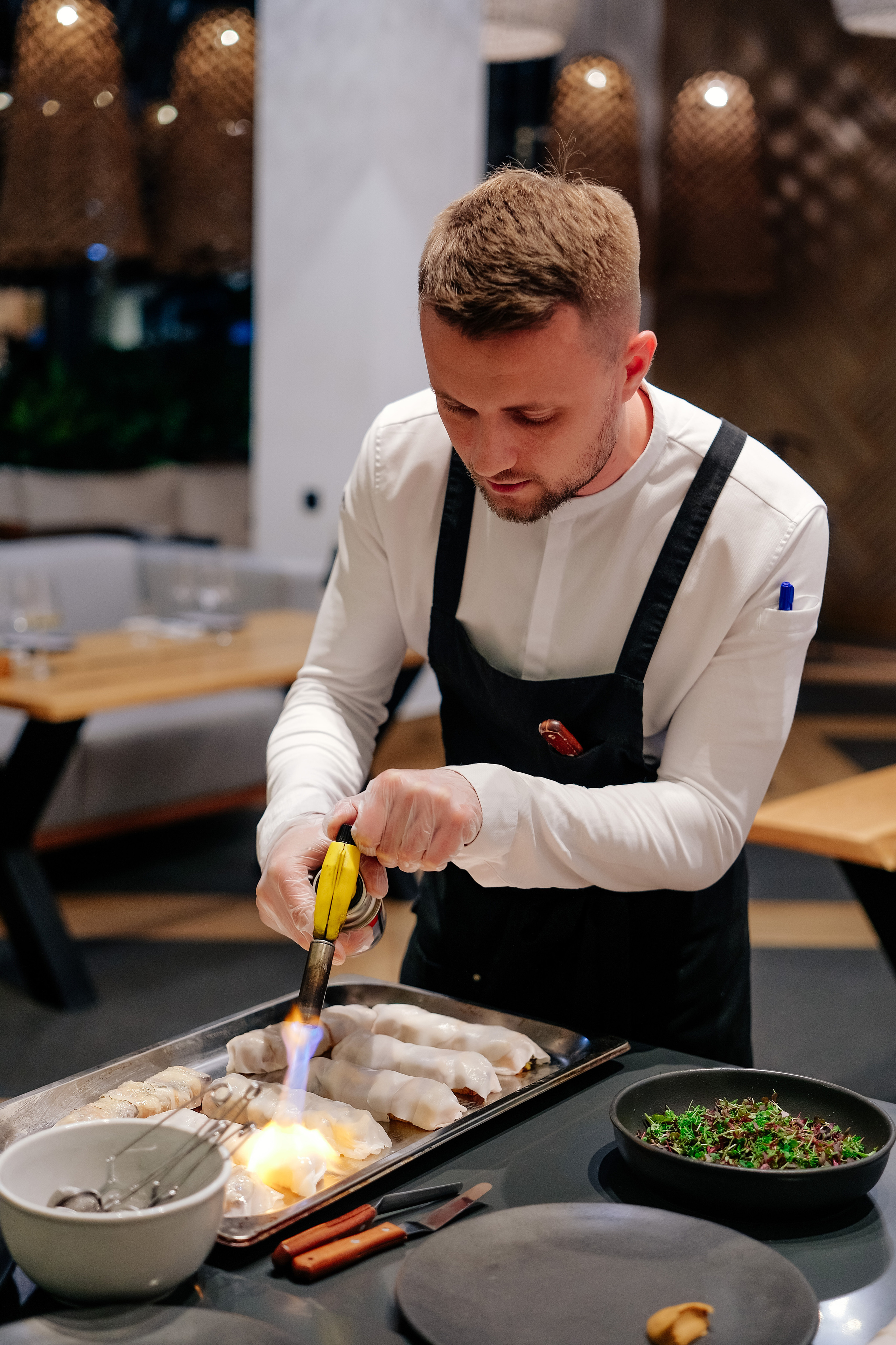 Мастер-класс шеф-поваров в ресторане «601». Репортажный и клубный фотограф Москва
