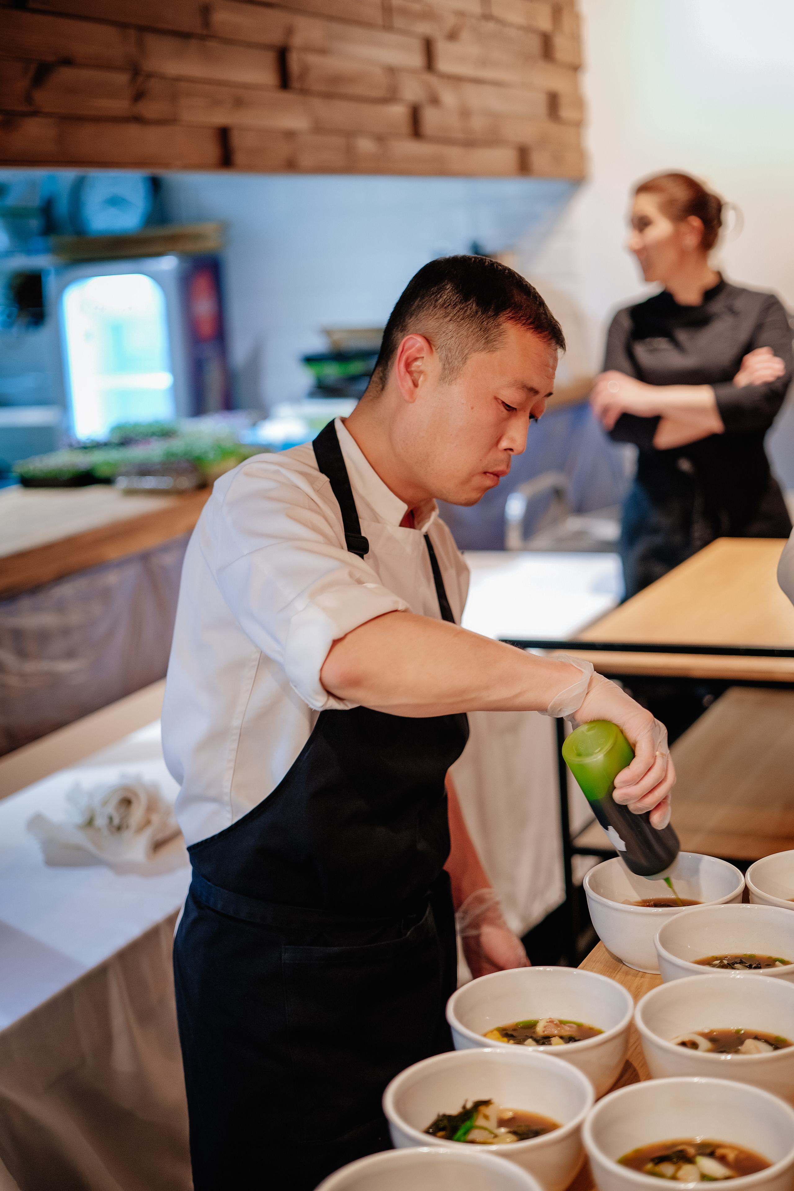 Мастер-класс шеф-поваров в ресторане «601». Репортажный и клубный фотограф Москва