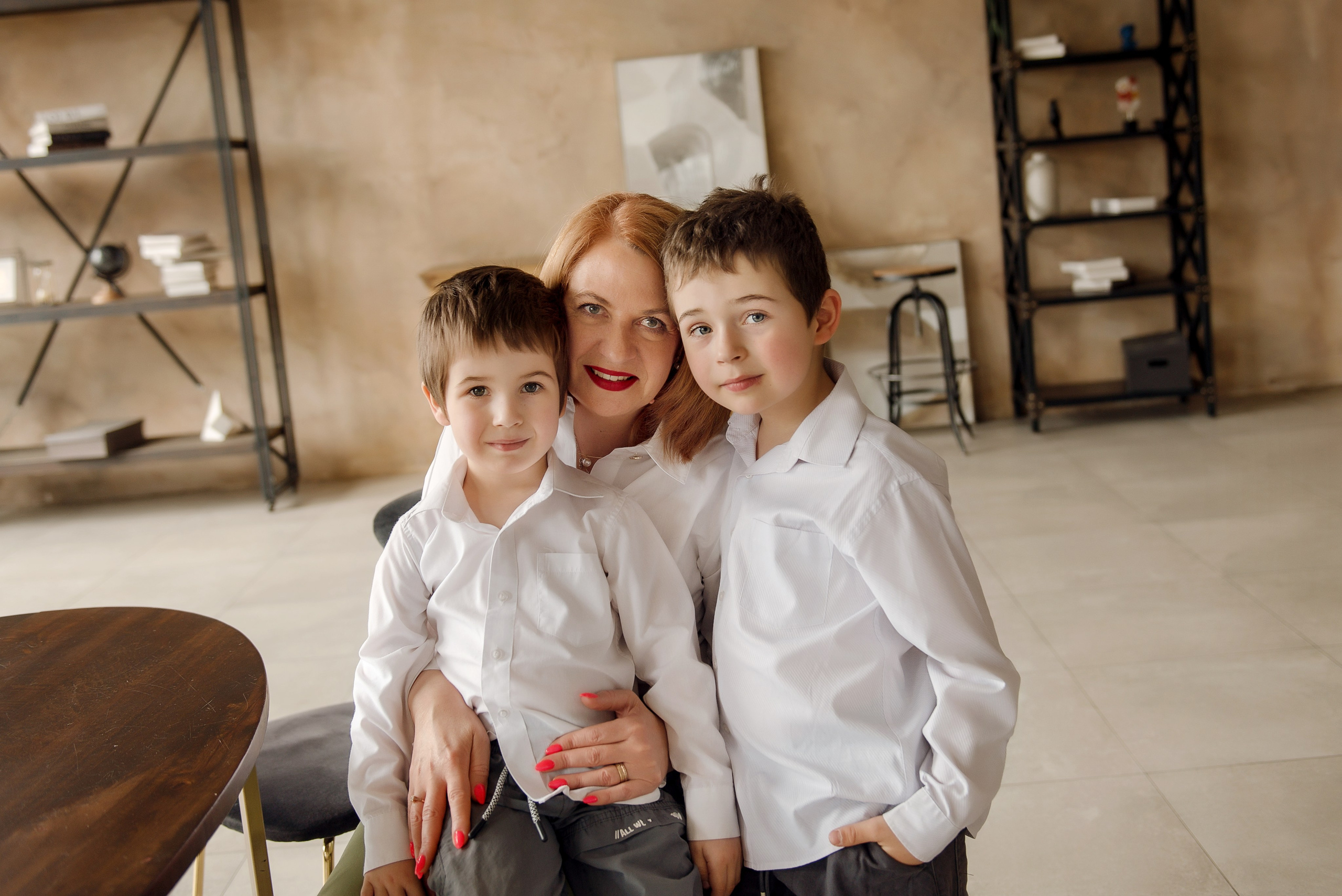 Семейная съёмка в студии. Детский фотограф в Долгопрудном и Москве