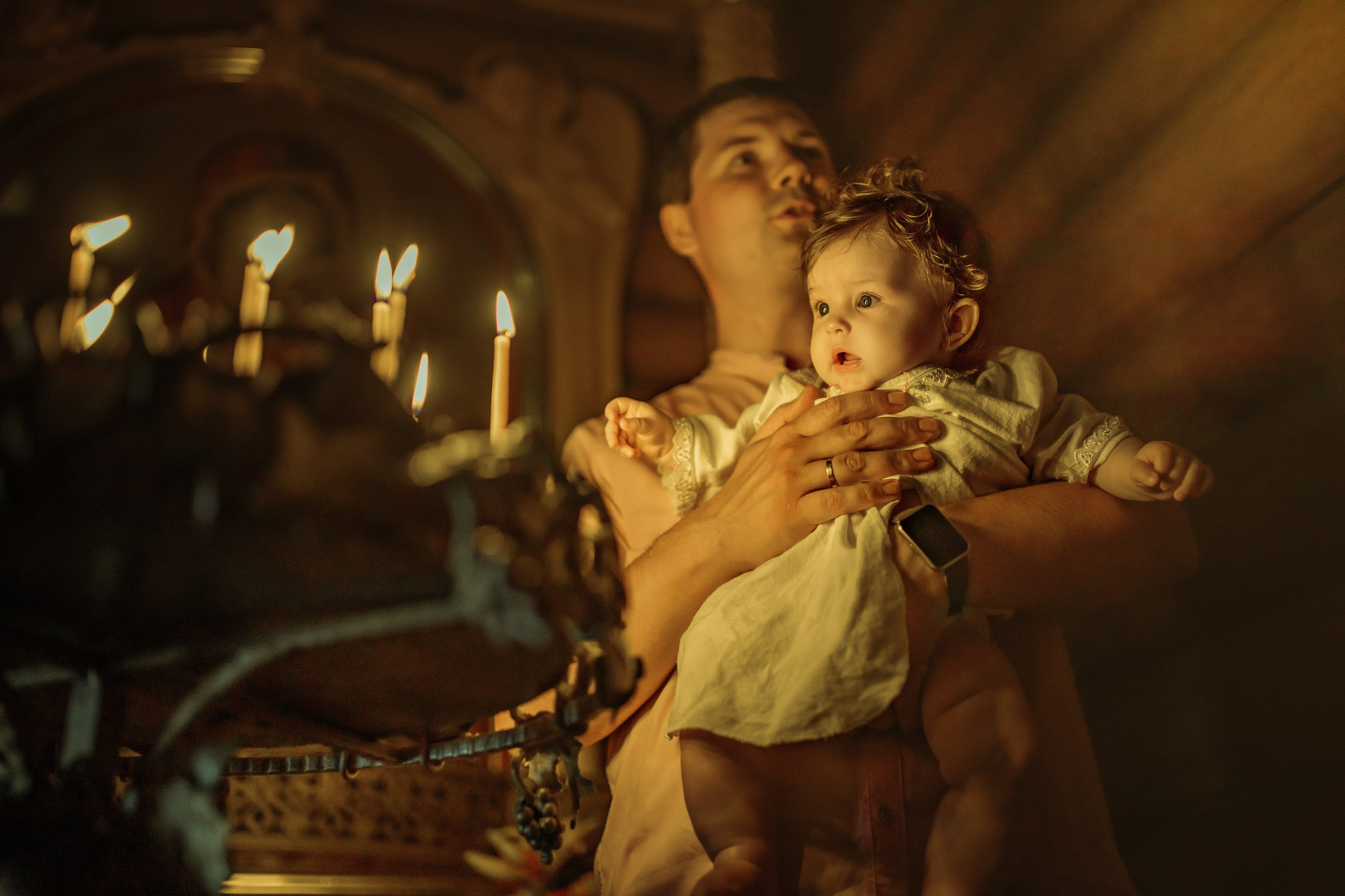 Крещение Аделины, храм Святой Троицы, июль 2024