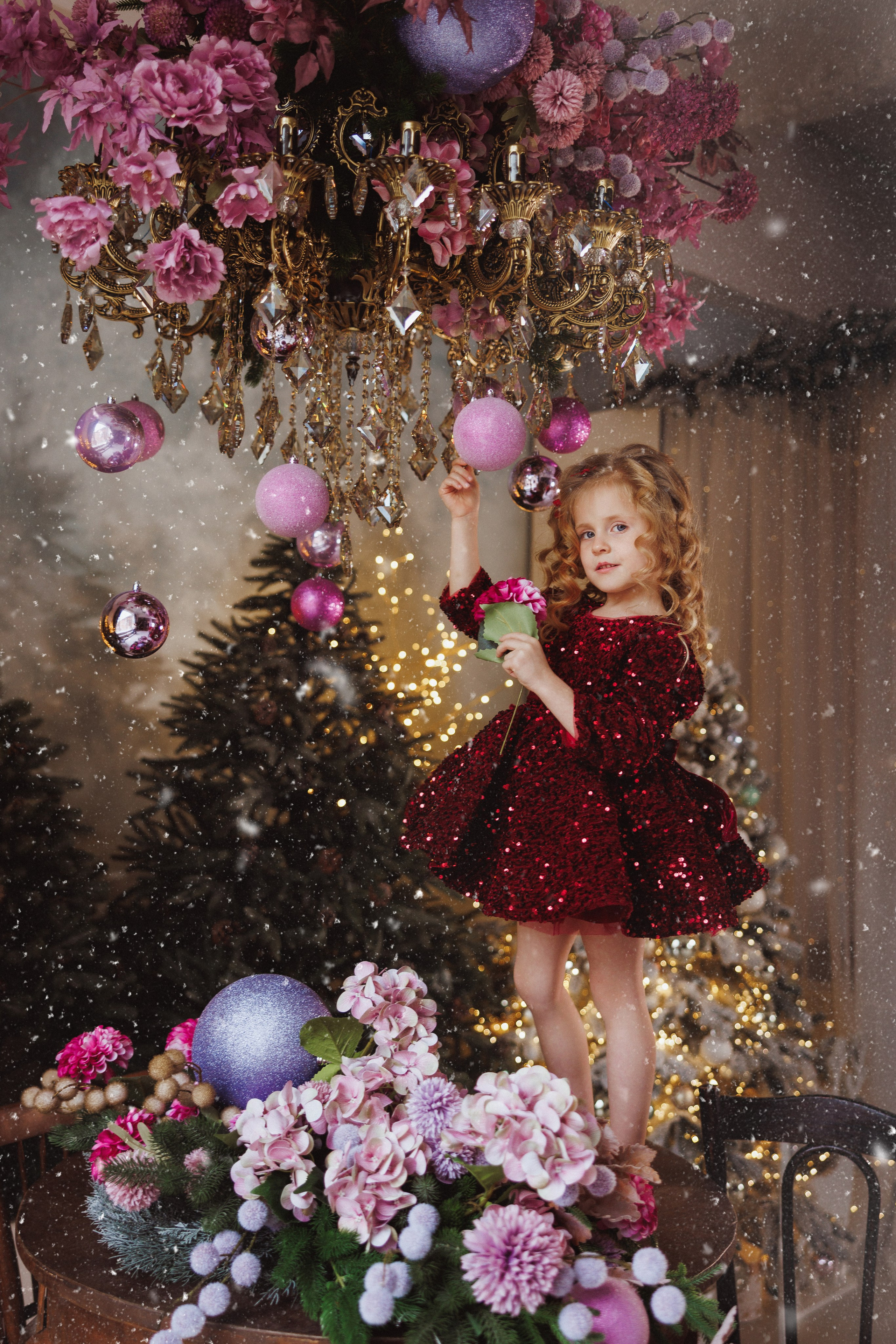 Новогодняя фотосессия в фотостудии «Океан», город Краснодар. Семейный и детский фотограф в Краснодаре Анна Трашкова