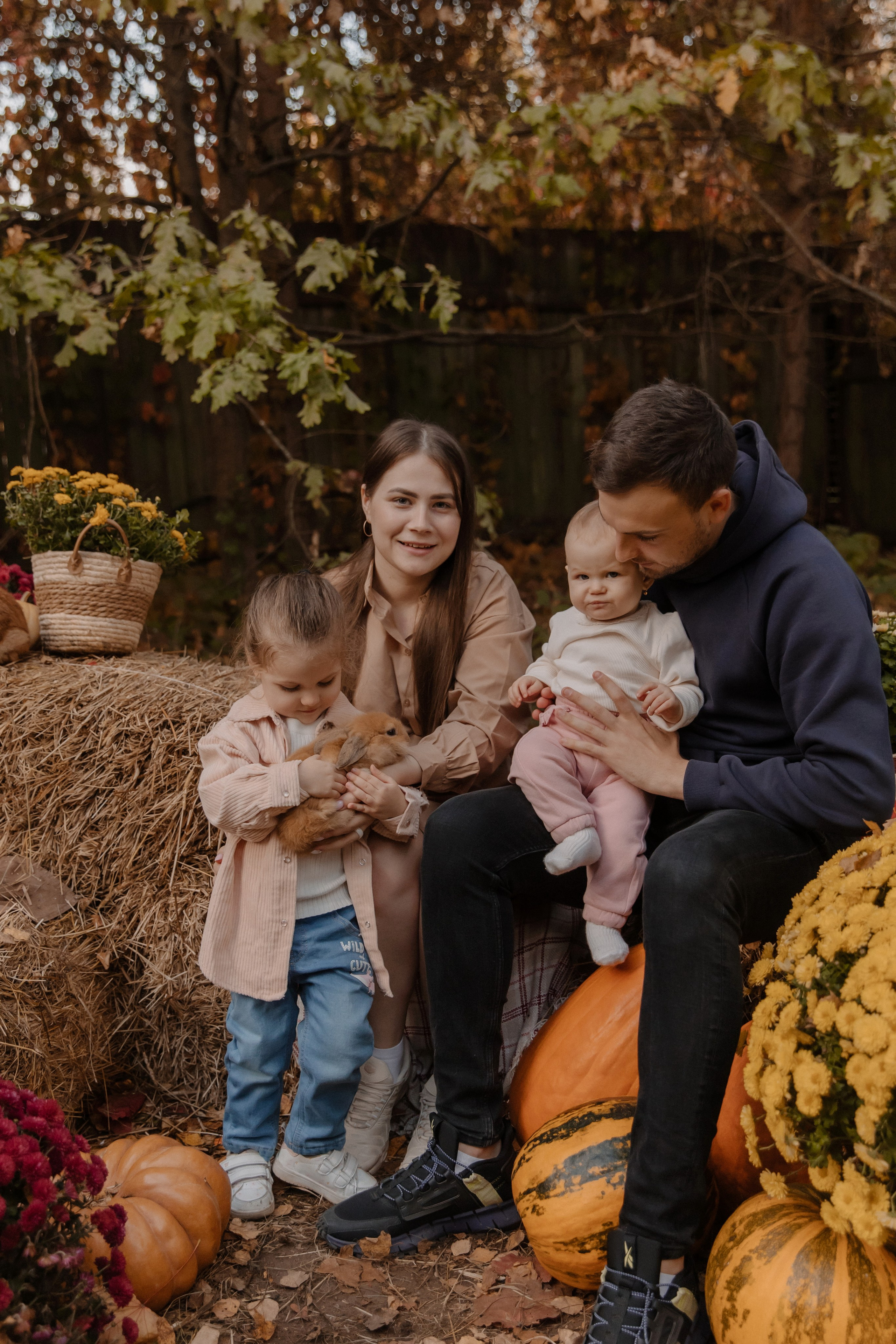 Съемка с кроликами. Семейный и свадебный фотограф в Москве и Зеленограде Пилипенко Юлия