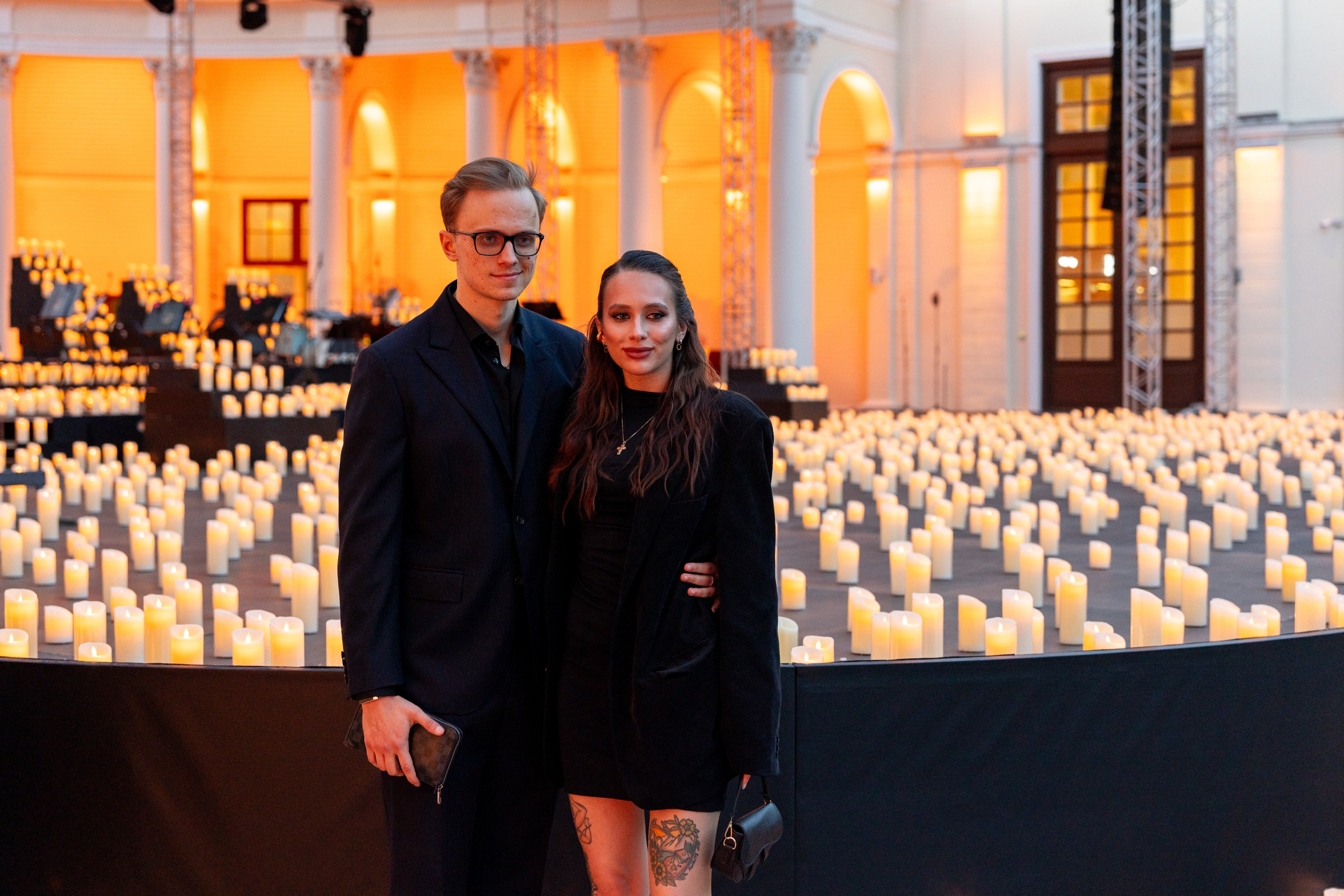 Симфонический оркестр Lumisfera при свечах. Фотограф Никита Комаров