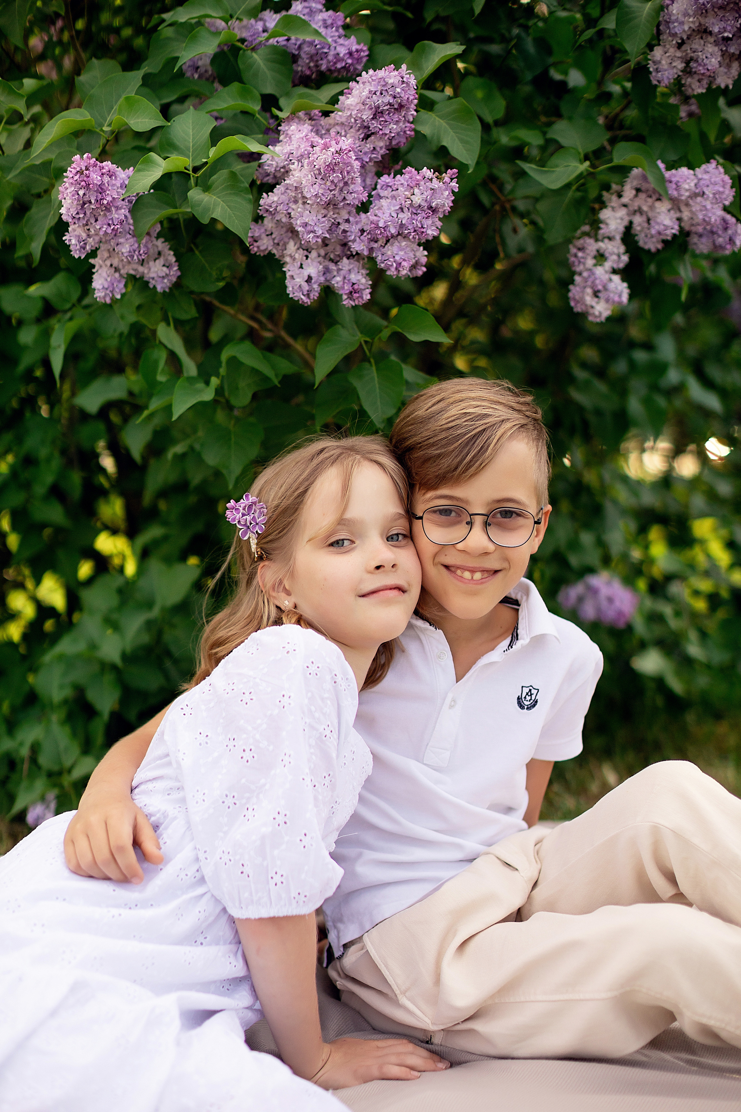 Семейная съемка в Сиреневом саду. Фотограф Екатерина Кудрик. Москва