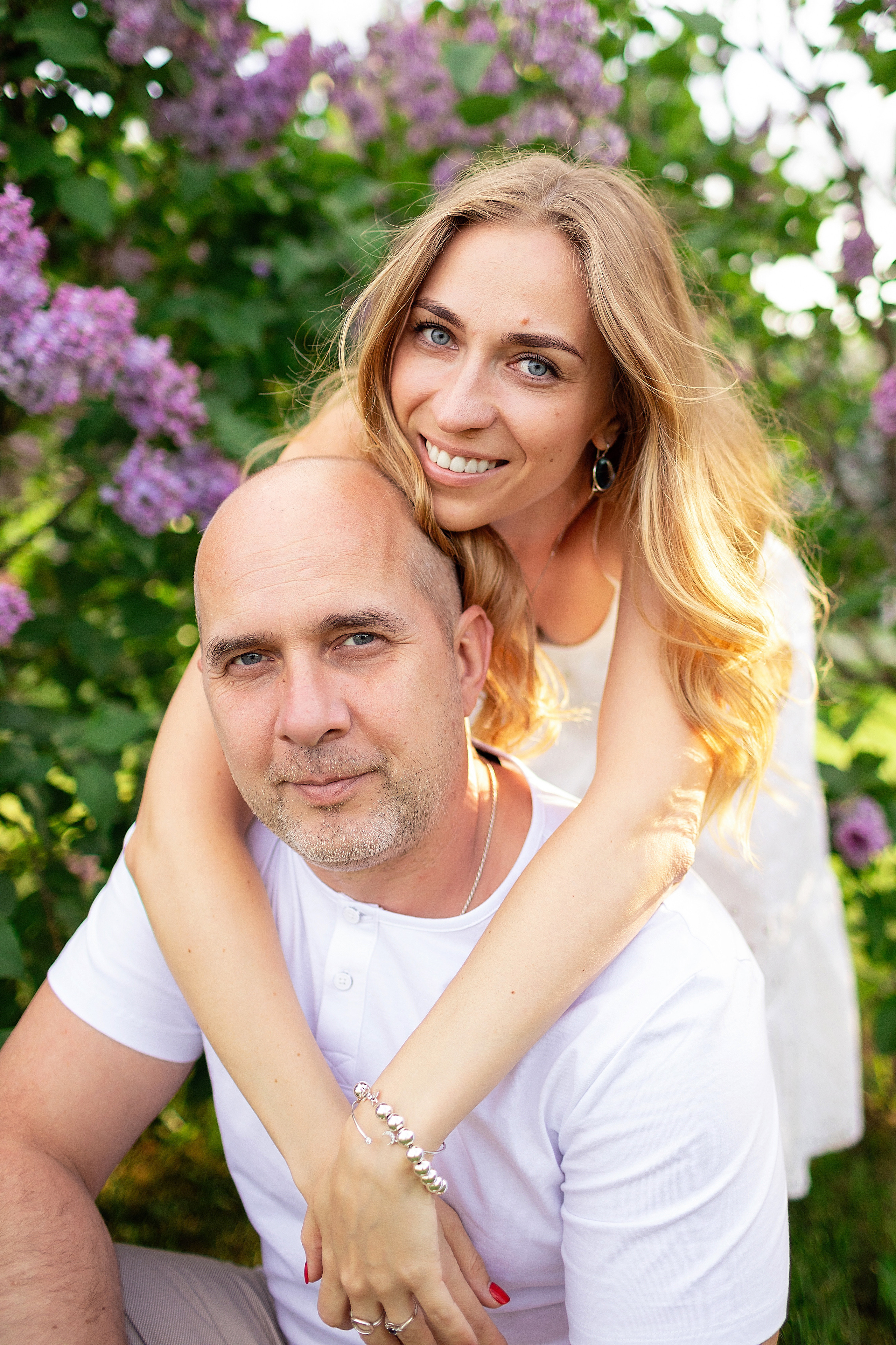 Семейная съемка в Сиреневом саду. Фотограф Екатерина Кудрик. Москва