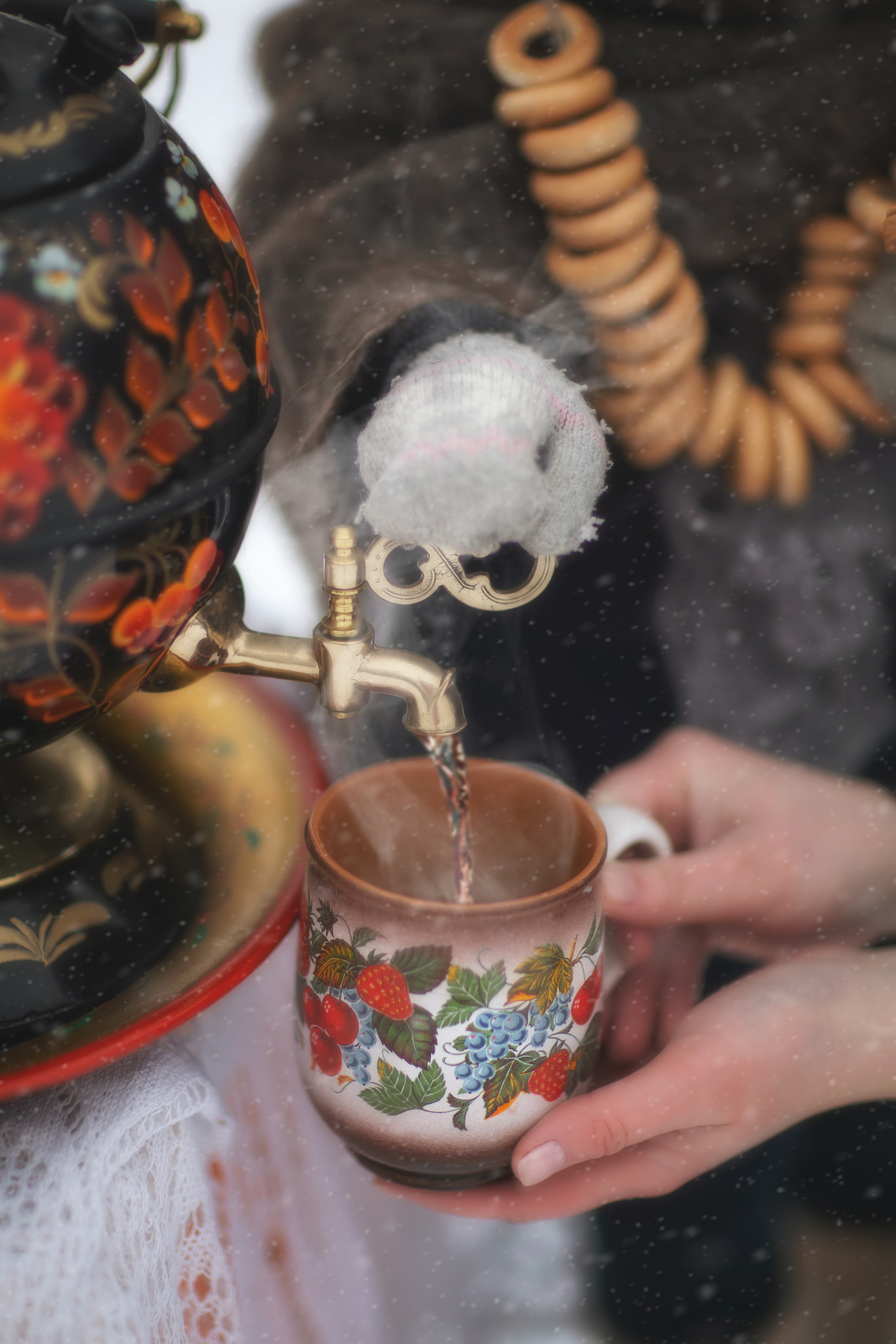 С самоваром_зима 2021. Семейный фотограф в Санкт-Петербурге