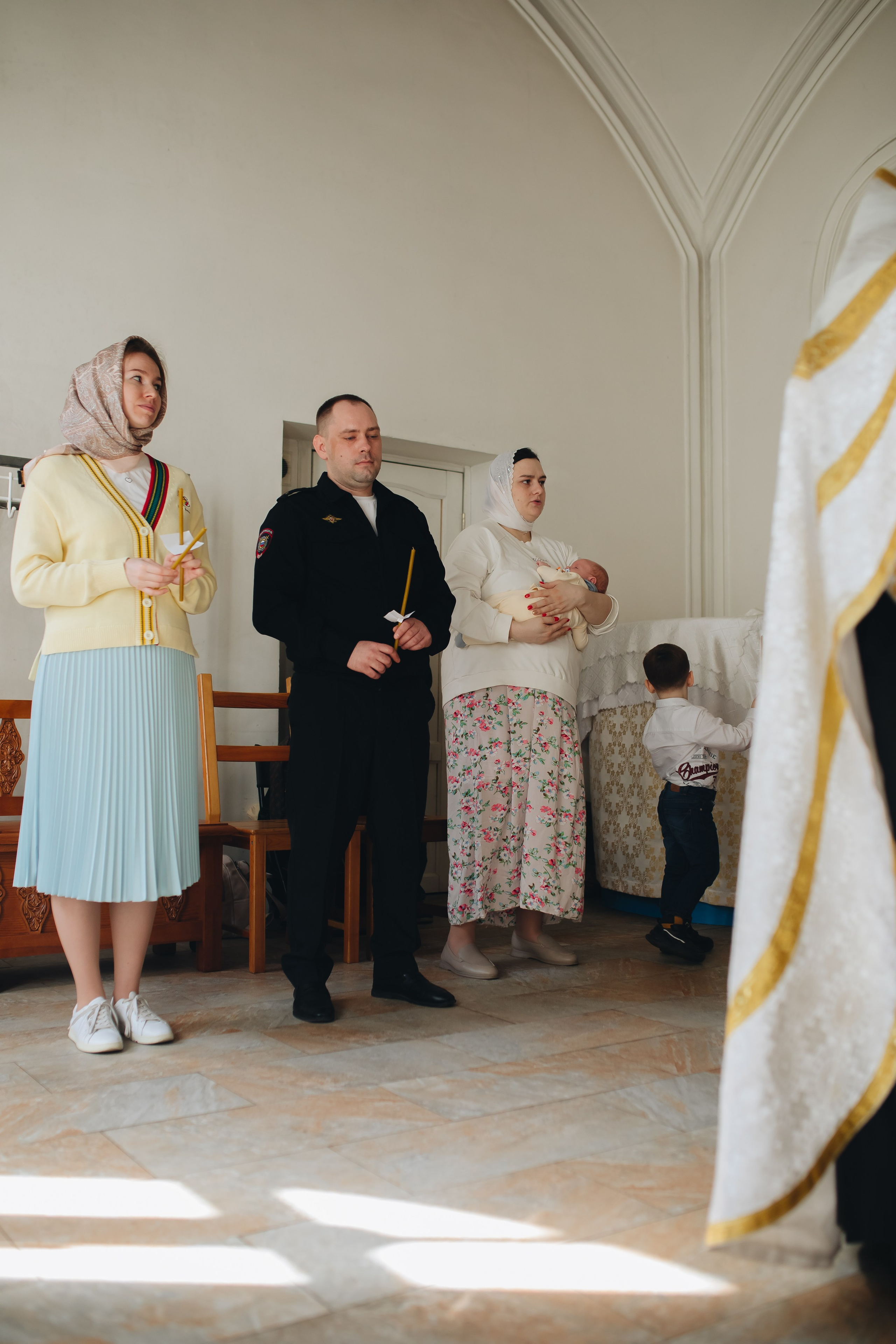 Крещение в светлом Храме. Семейный и детский фотограф в Москве Дорогова Екатерина