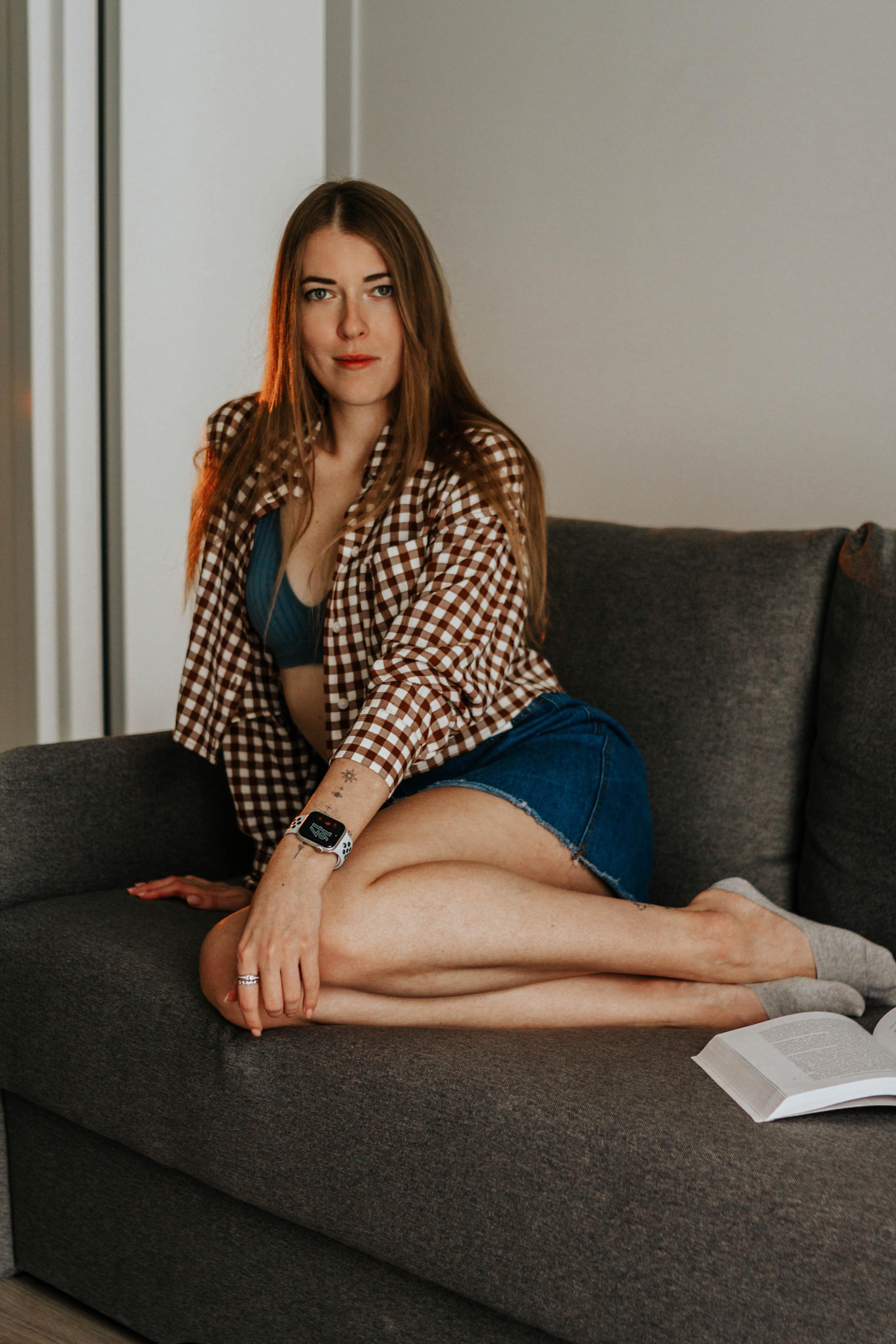 женский портрет домашняя съемка 