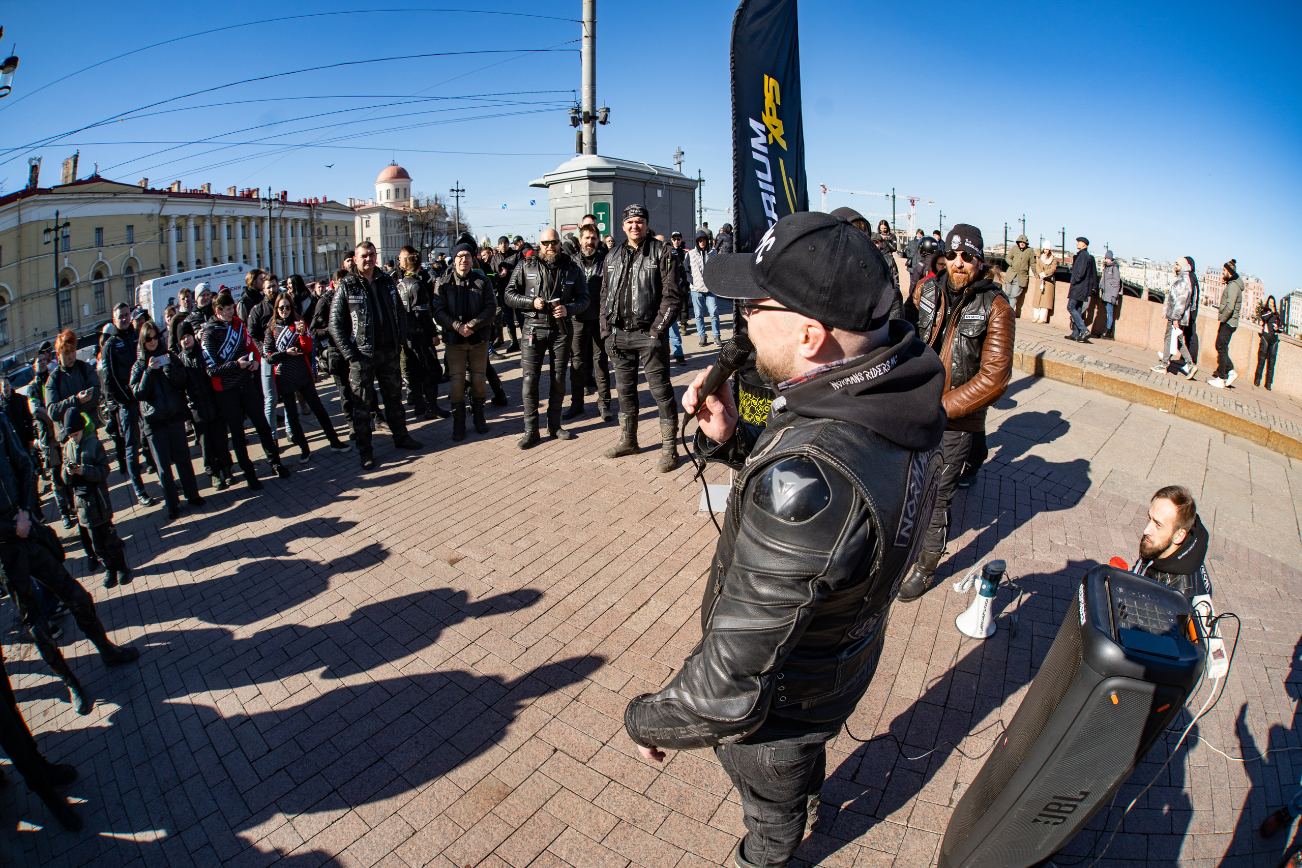 Весенний прохват мотоклуба Normans Riders MC. Концертный и репортажный фотограф в Санкт-Петербурге Слава Пахомов