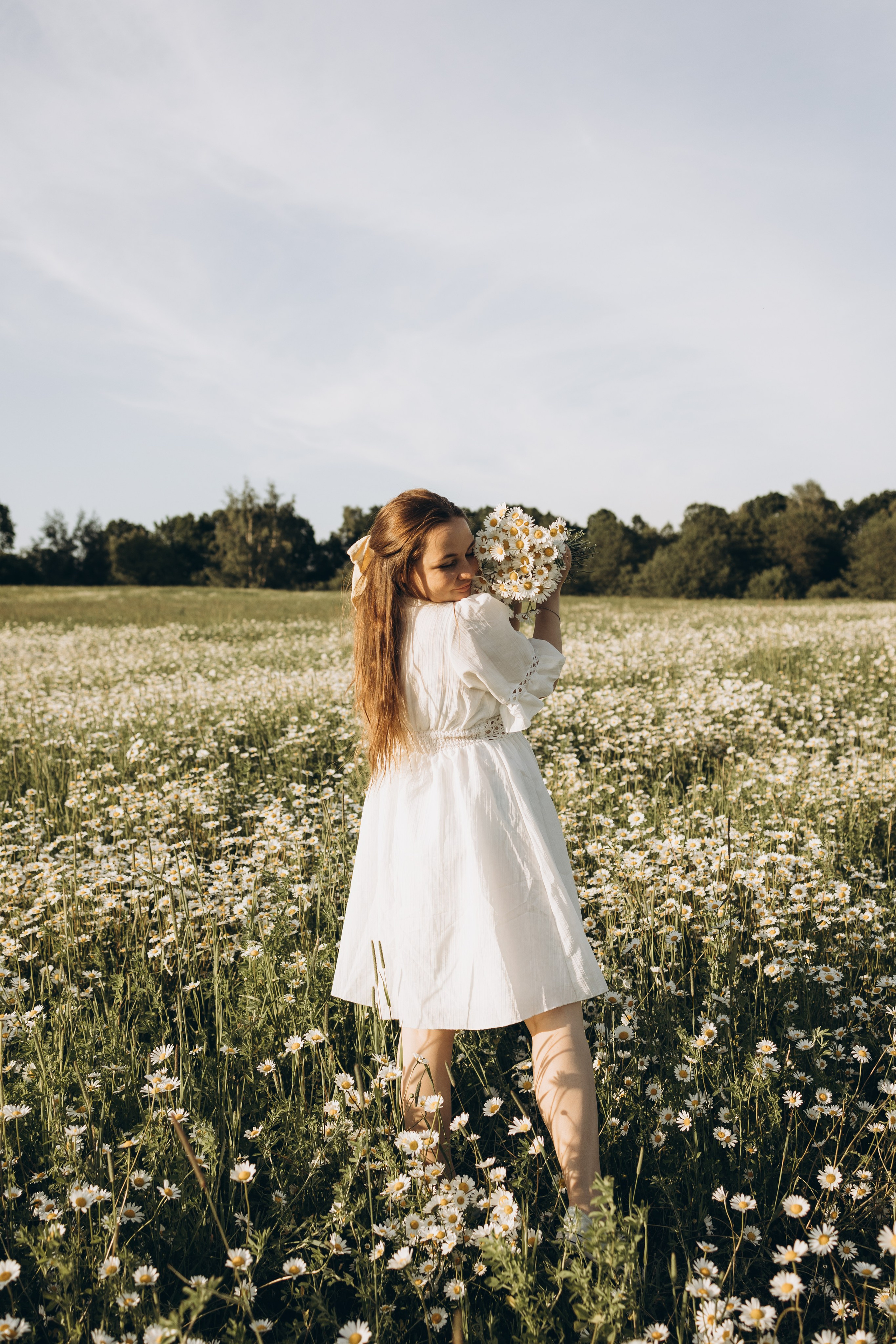 Маша и ромашки. Семейный фотограф в Москве Виктория Ястребинская