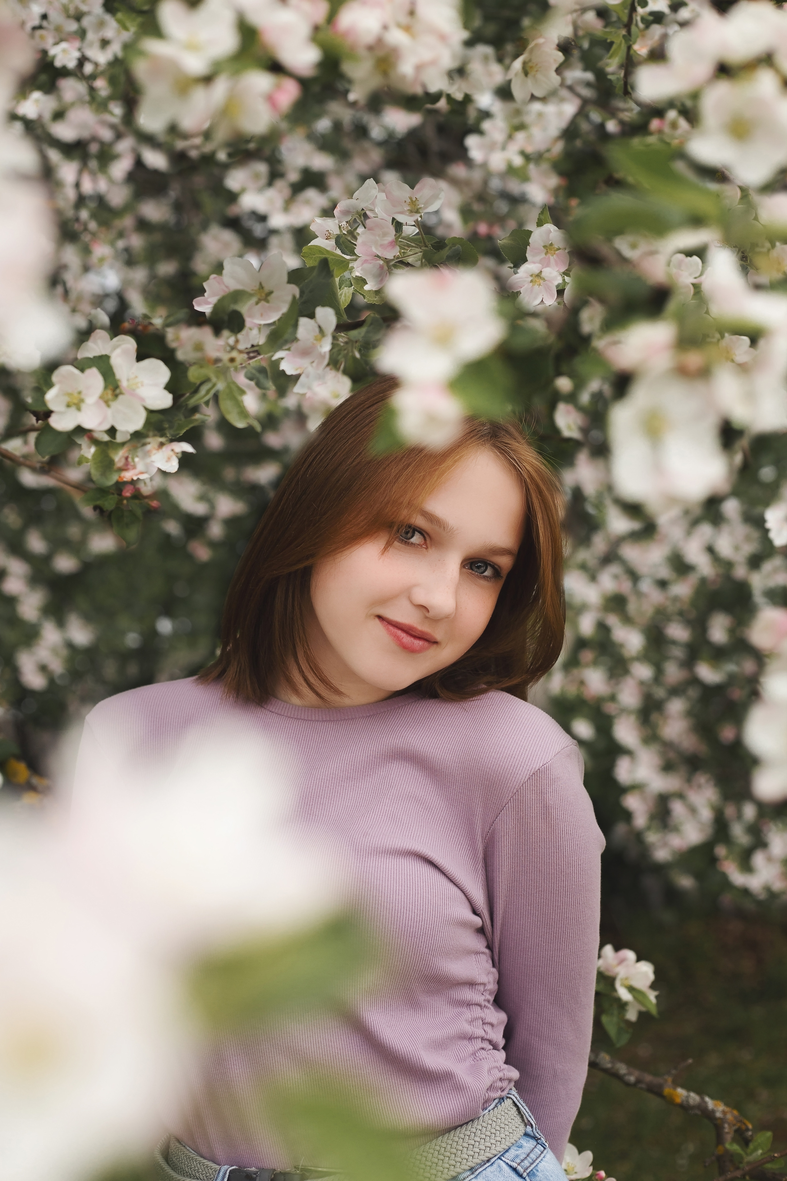 Фотосессия в яблонях. Фотограф новорожденных Серпухов, Протвино, Москва I Марина Бурмистрова