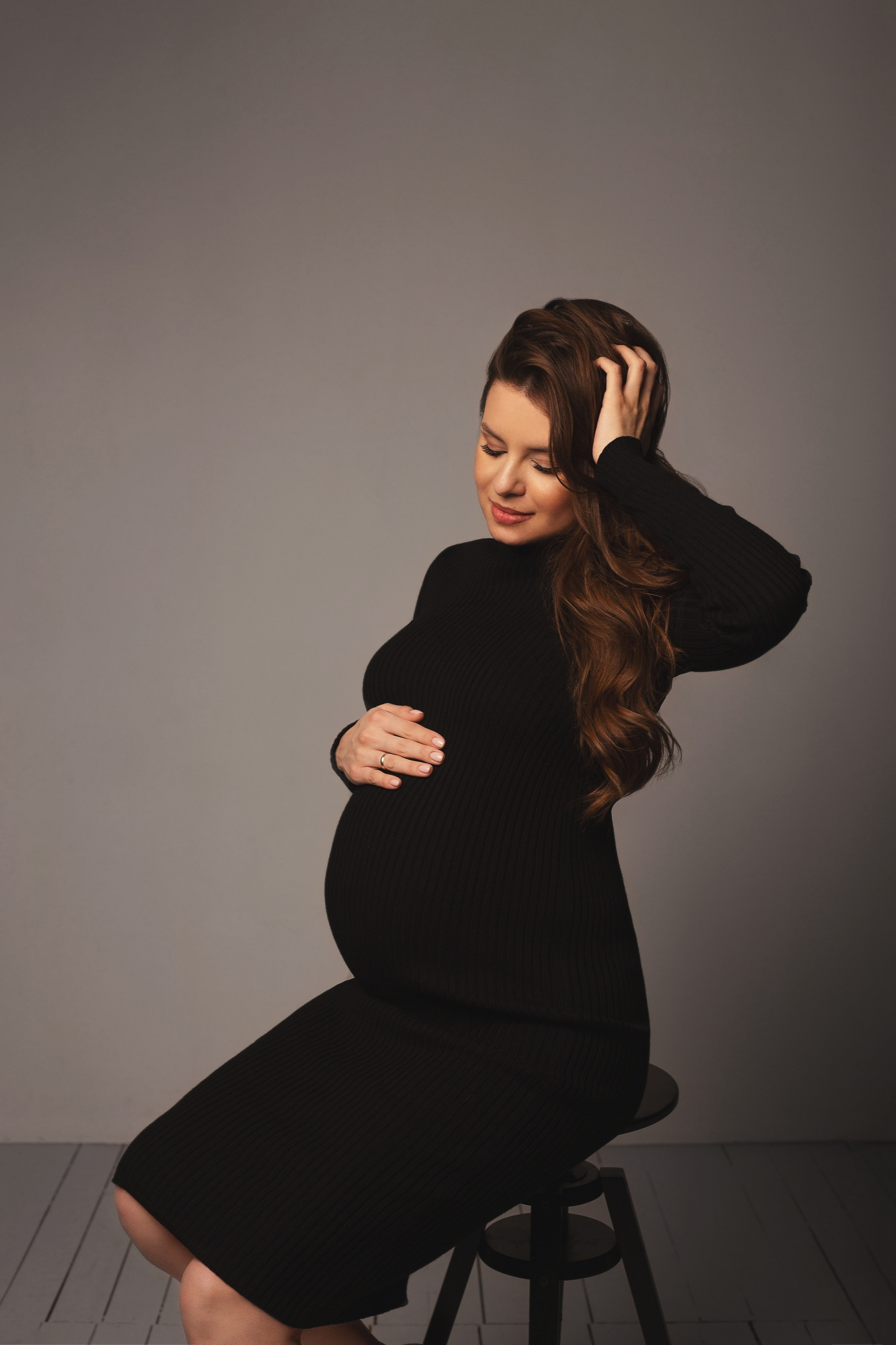 Беременность в студии. Фотограф новорожденных Серпухов, Протвино, Москва I Марина Бурмистрова