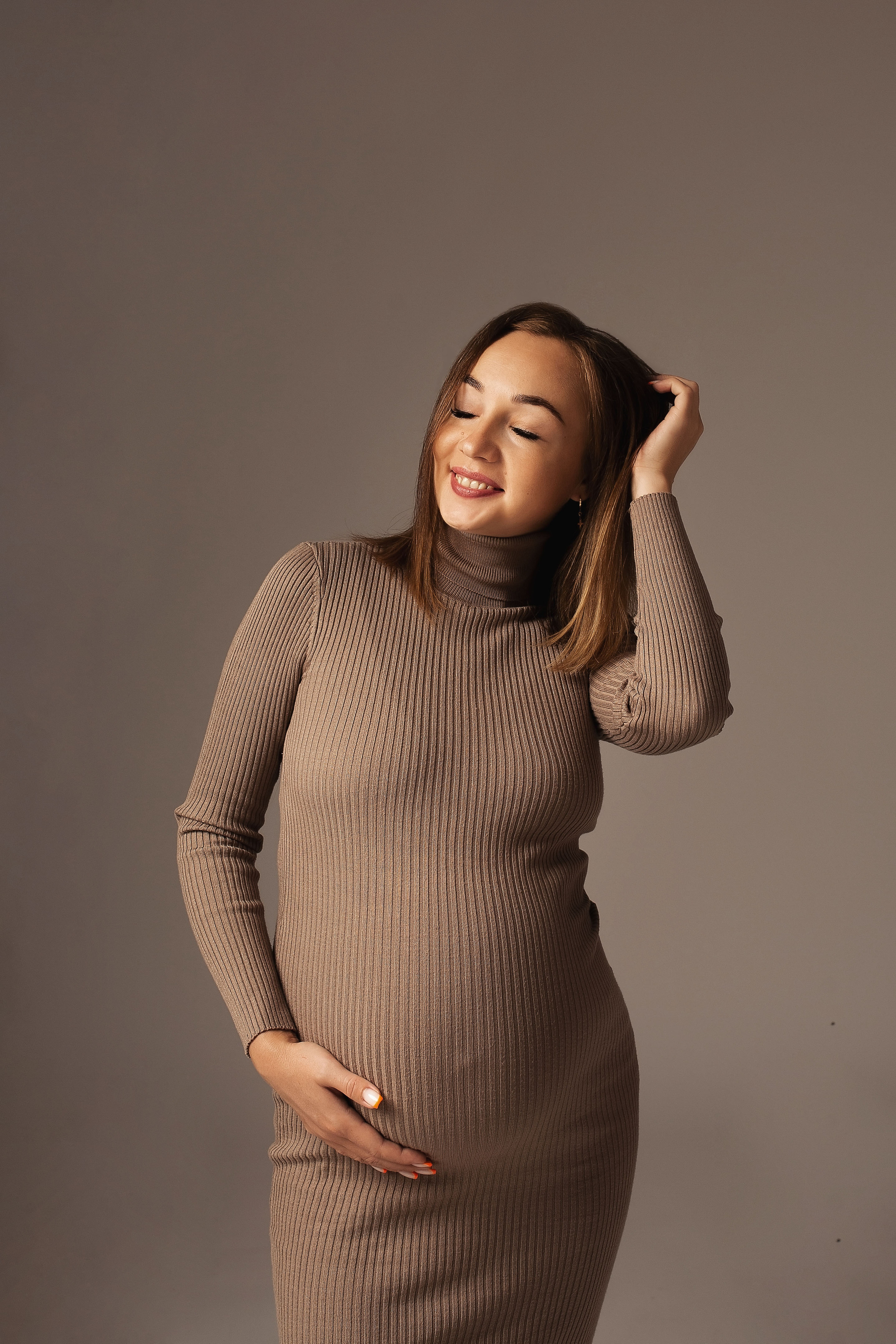 Беременность в студии. Фотограф новорожденных Серпухов, Протвино, Москва I Марина Бурмистрова