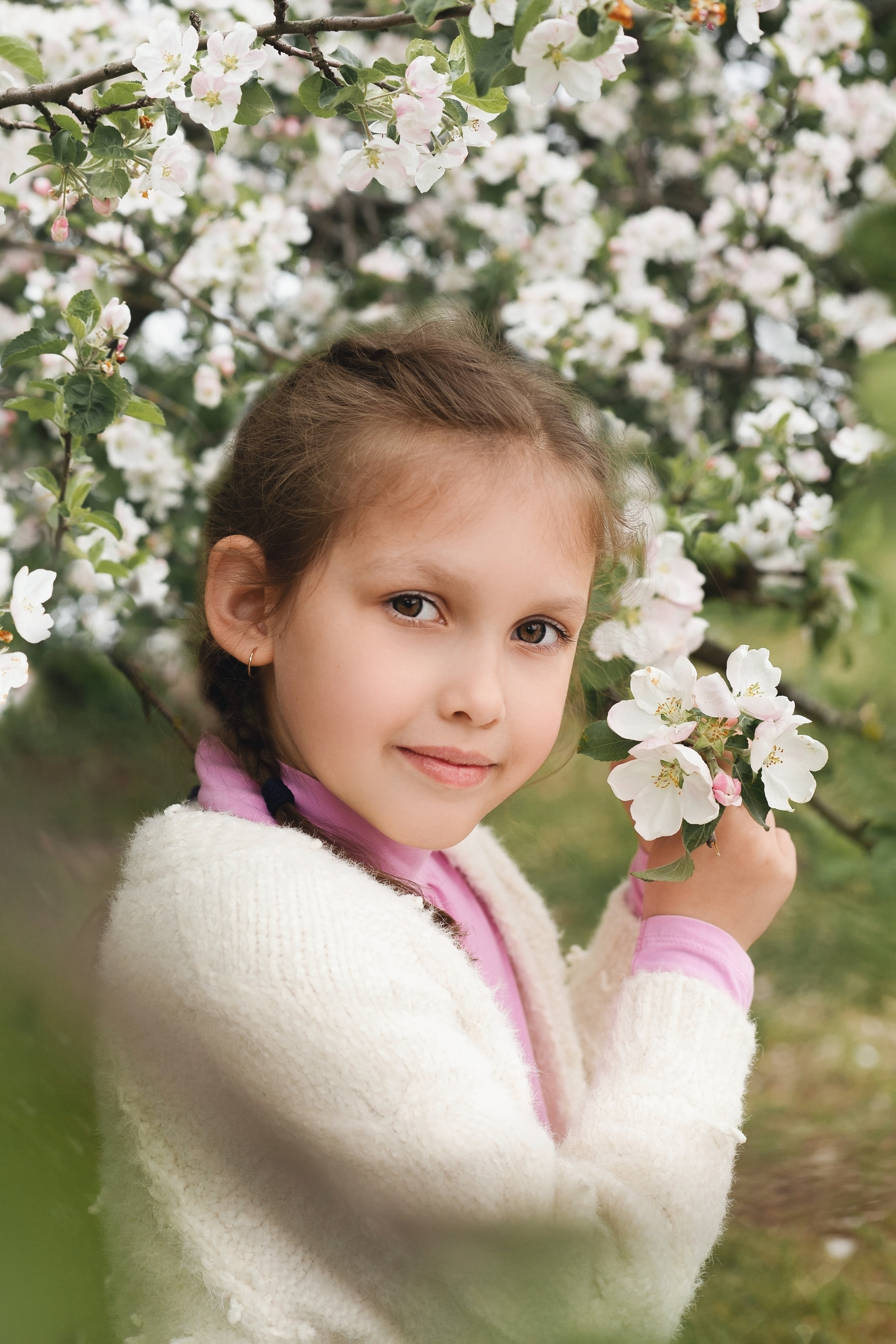 Фотосессия в яблонях. Фотограф новорожденных Серпухов, Протвино, Москва I Марина Бурмистрова