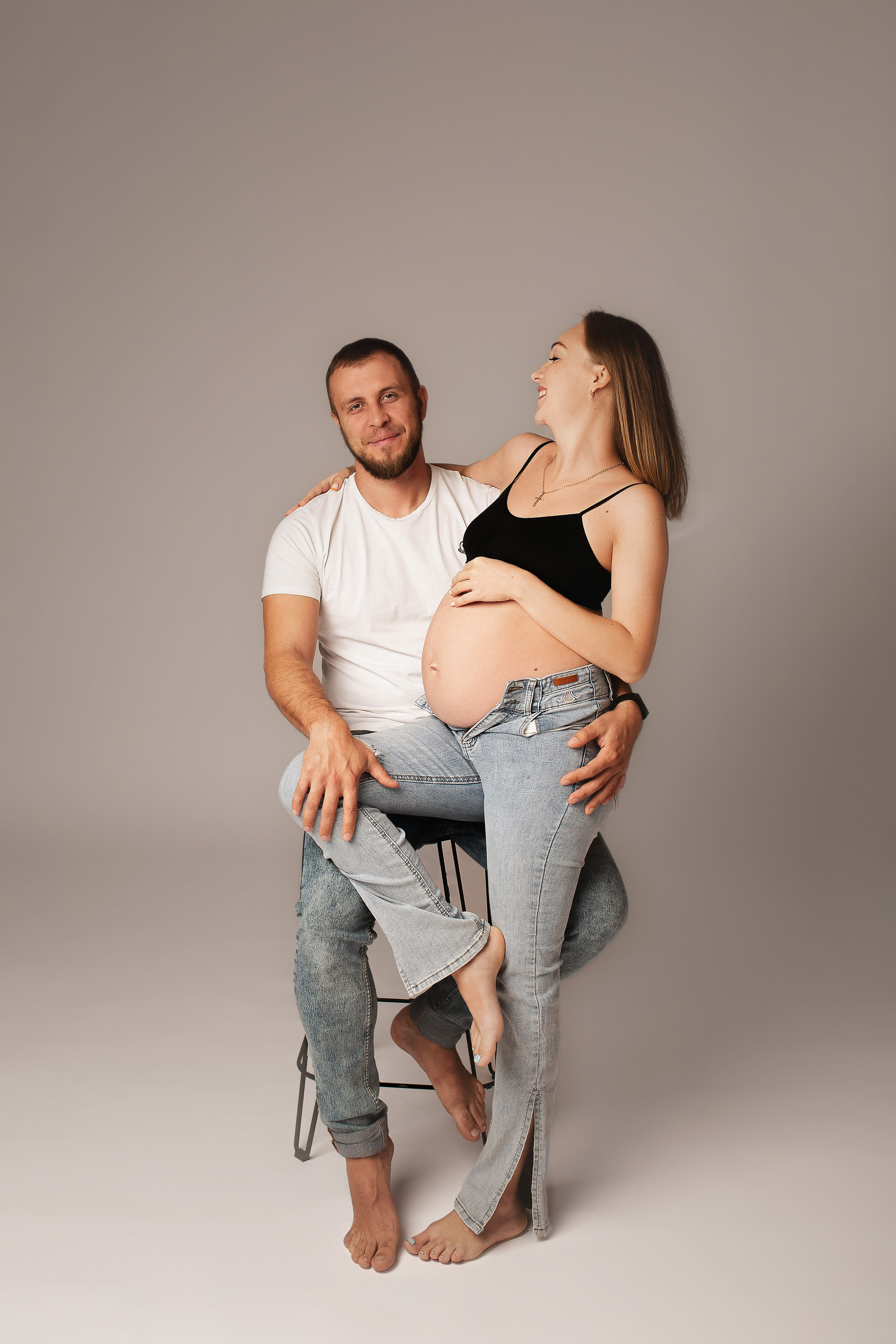 Беременность в студии. Фотограф новорожденных Серпухов, Протвино, Москва I Марина Бурмистрова