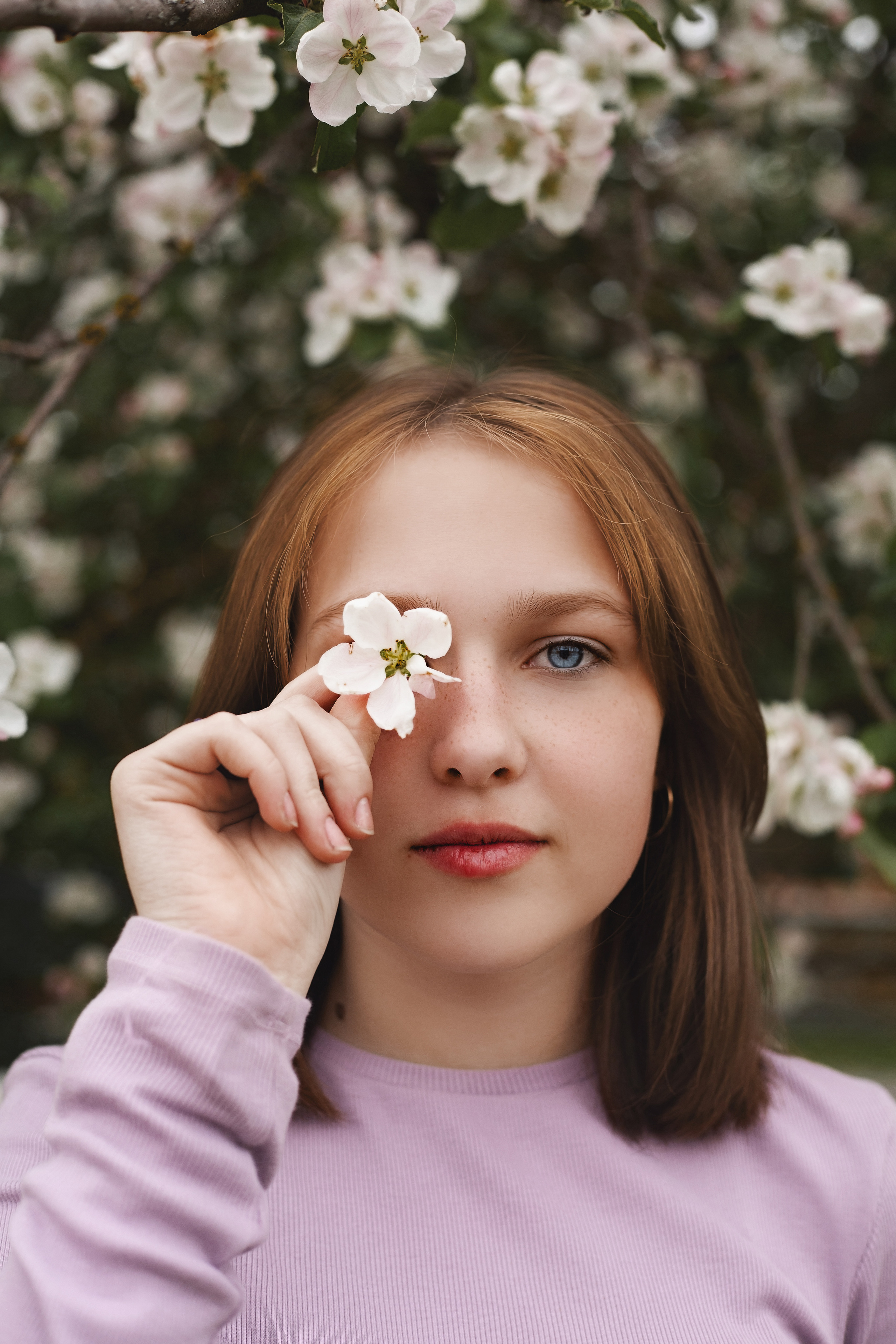 Фотосессия в яблонях. Фотограф новорожденных Серпухов, Протвино, Москва I Марина Бурмистрова