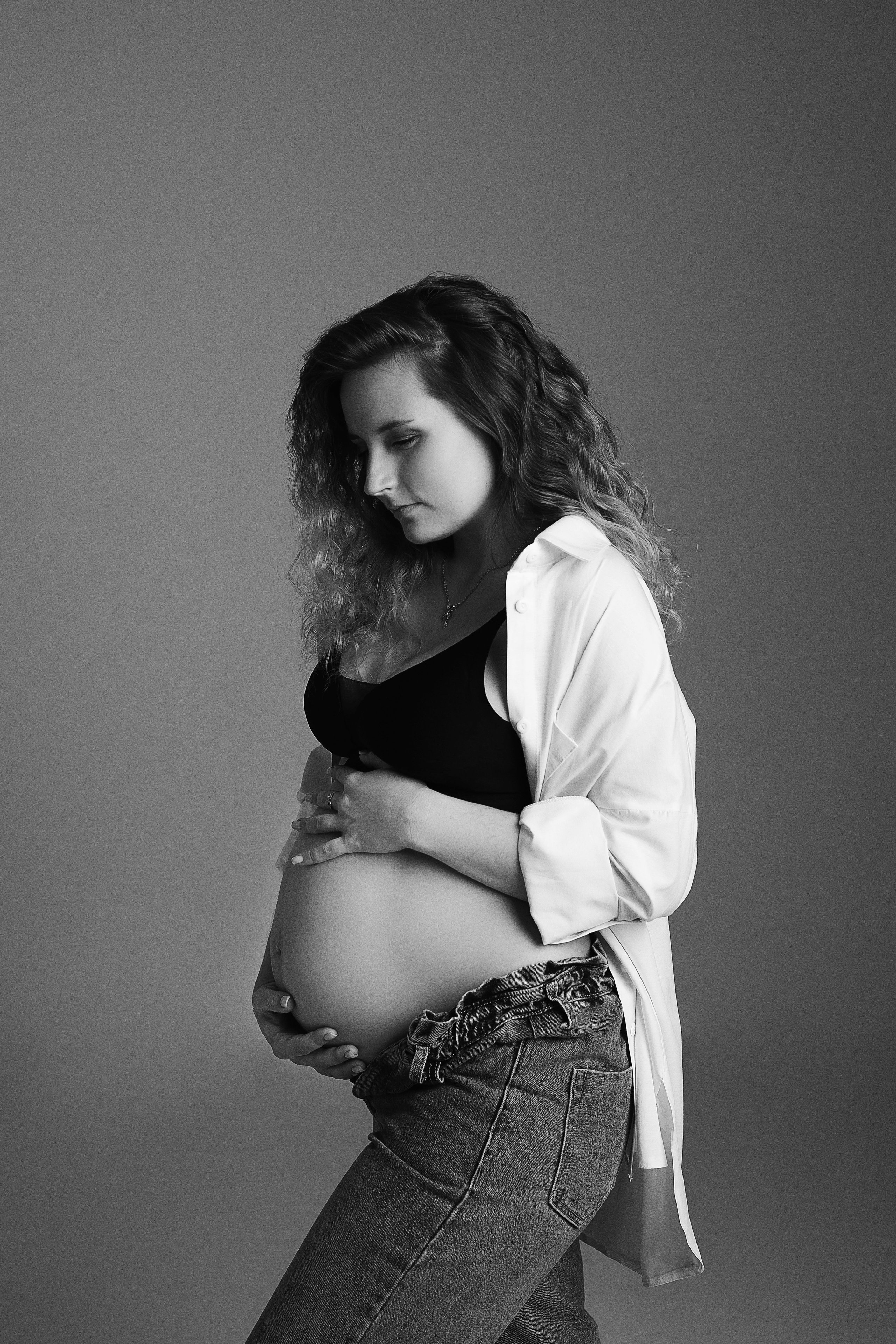 Беременность в студии. Фотограф новорожденных Серпухов, Протвино, Москва I Марина Бурмистрова