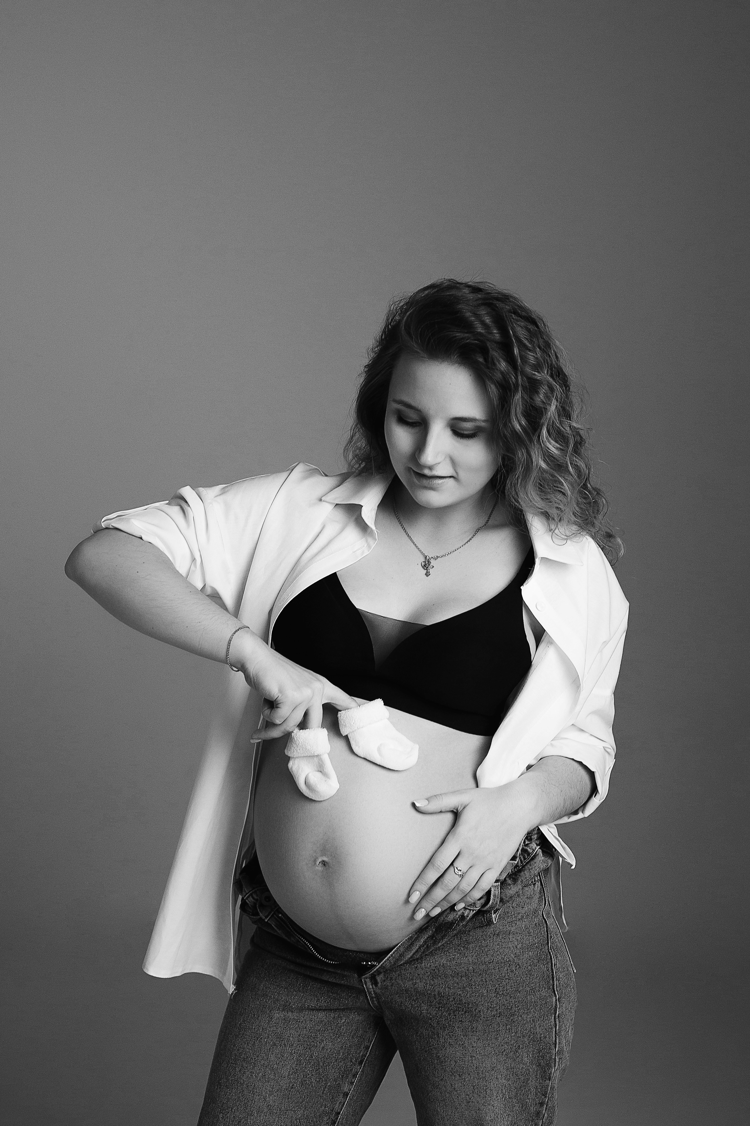 Беременность в студии. Фотограф новорожденных Серпухов, Протвино, Москва I Марина Бурмистрова