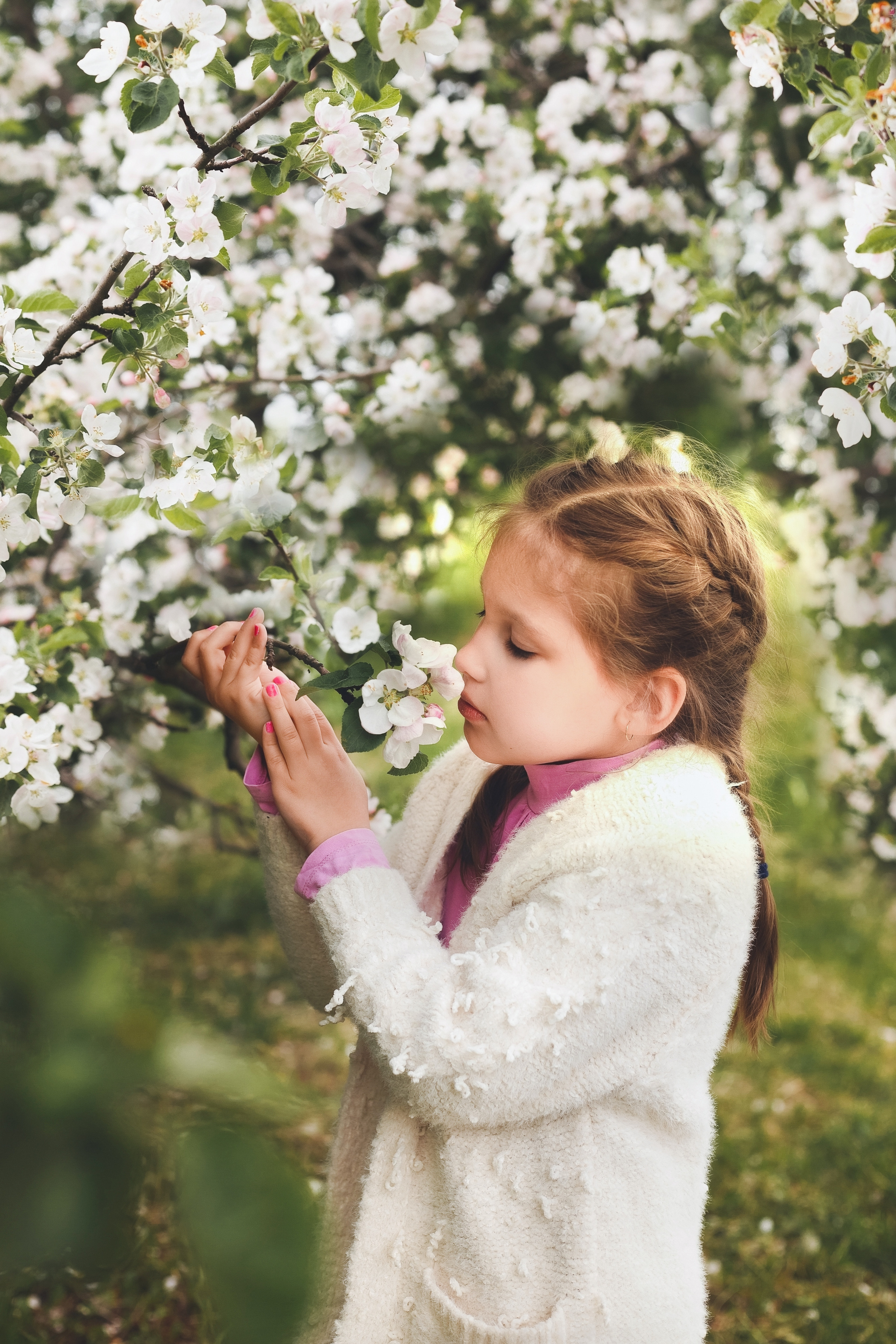 Фотосессия в яблонях. Фотограф новорожденных Серпухов, Протвино, Москва I Марина Бурмистрова