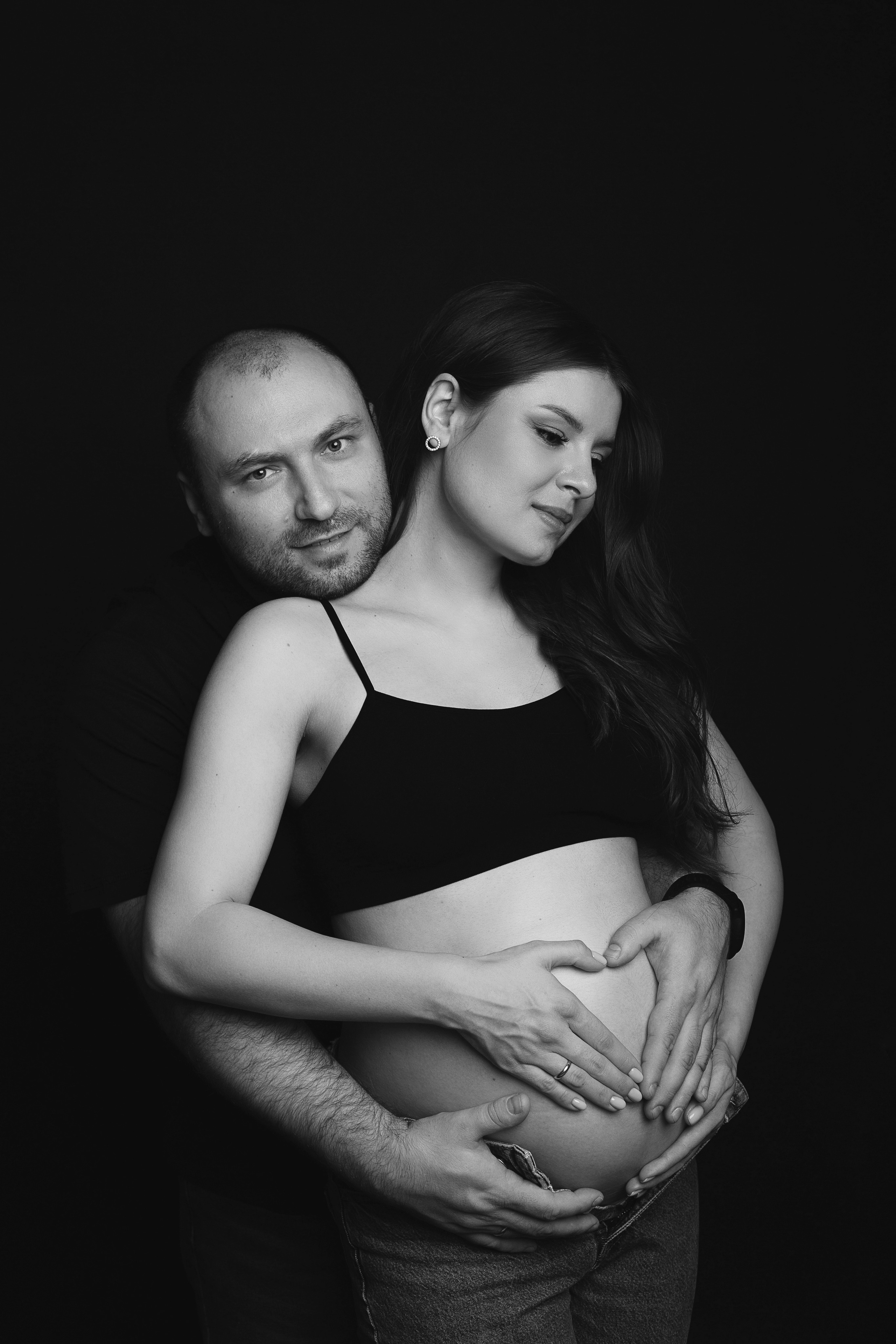 Беременность в студии. Фотограф новорожденных Серпухов, Протвино, Москва I Марина Бурмистрова