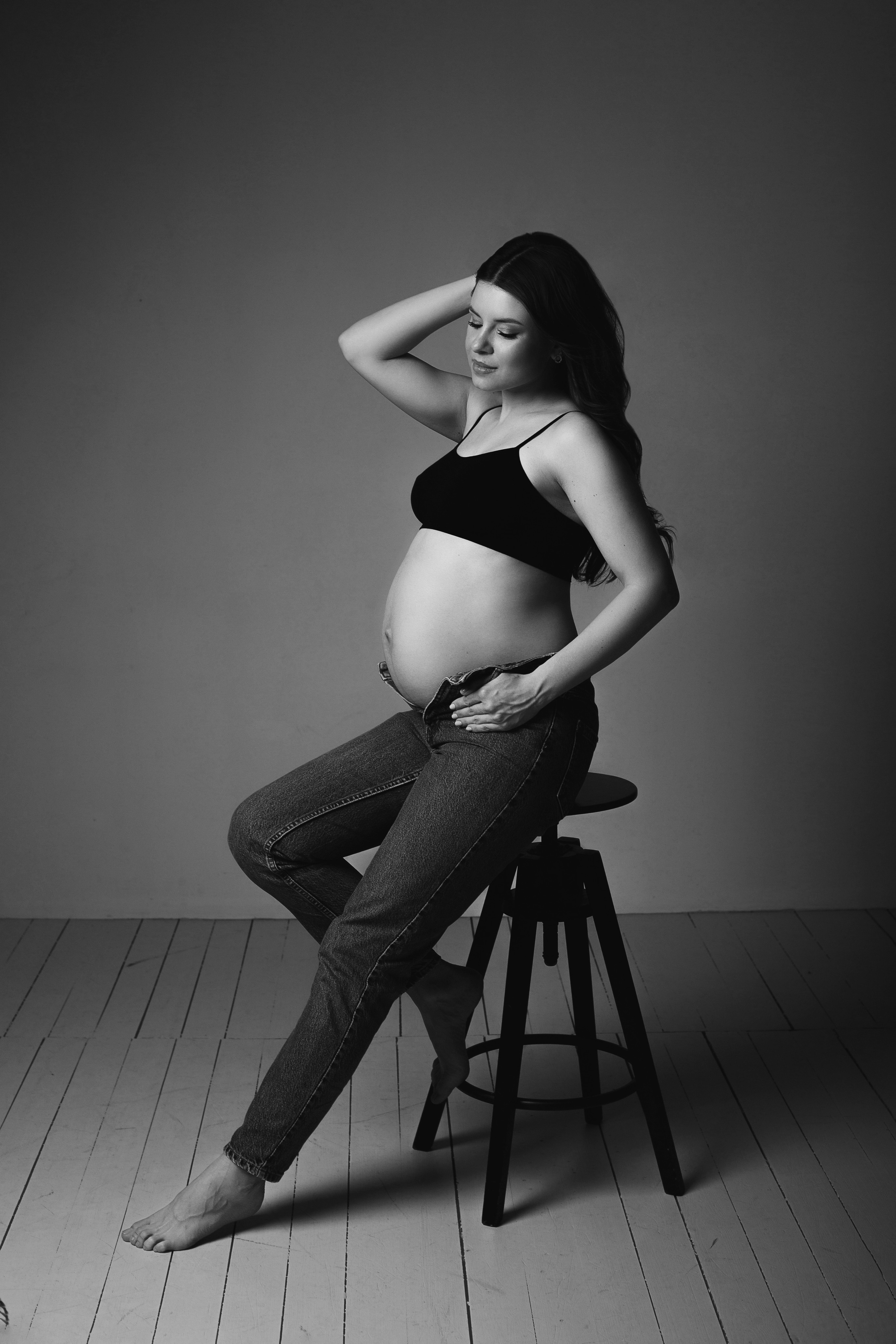 Беременность в студии. Фотограф новорожденных Серпухов, Протвино, Москва I Марина Бурмистрова