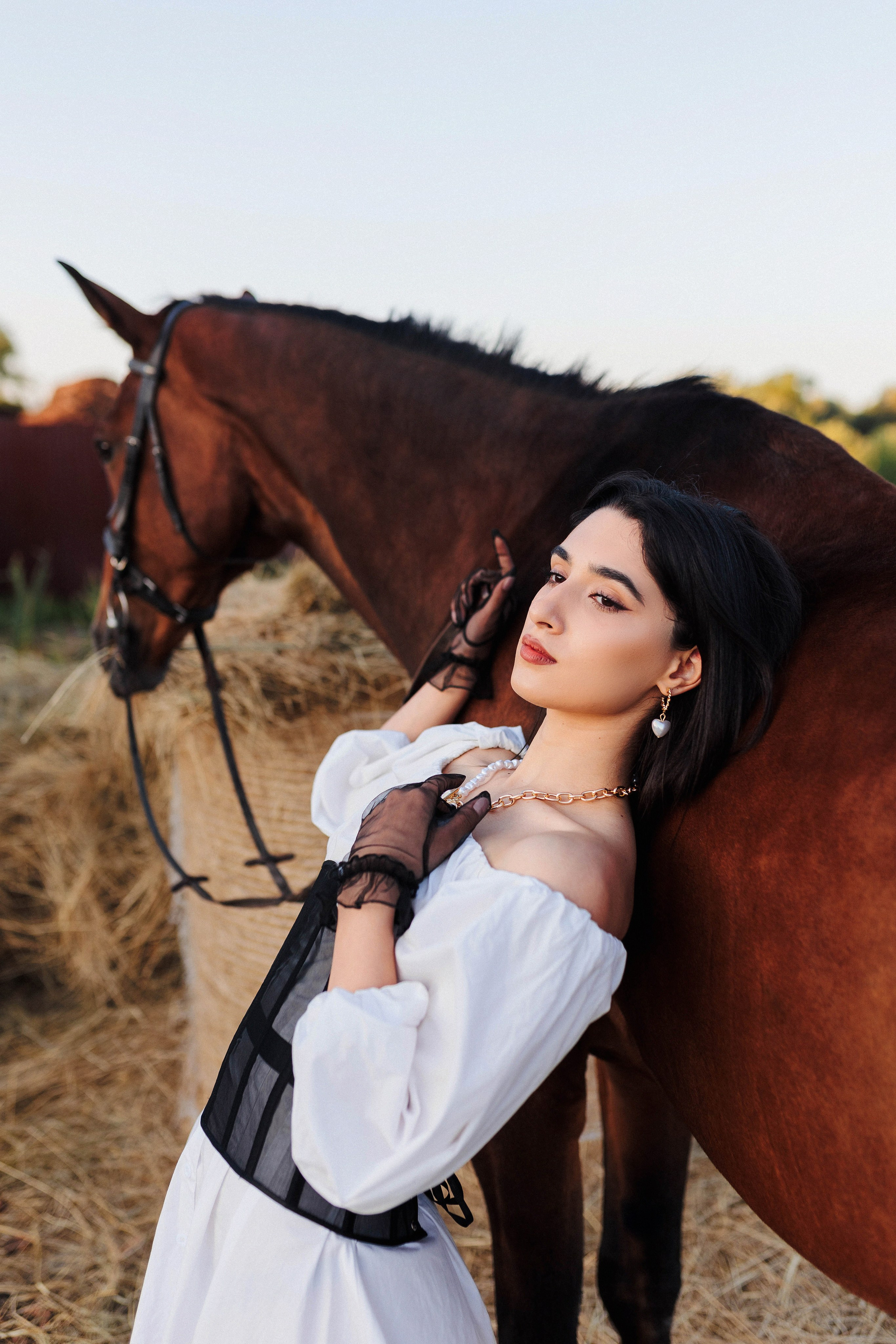 Съёмка с лощадью. Фотограф Полина Лытнева