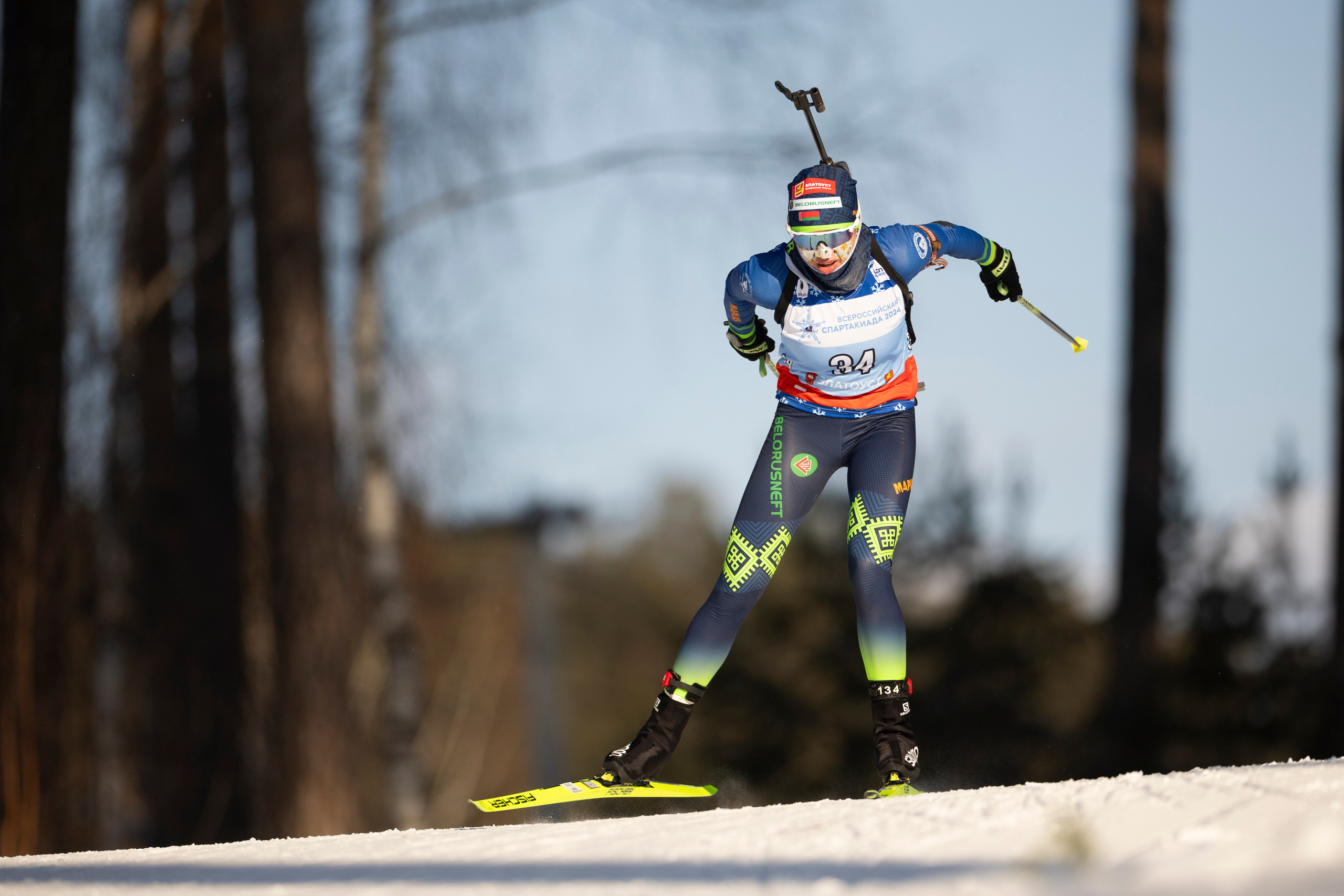 Всероссийская спартакиада по биатлону. Спринт. Женщины. Спортивный репортажный фотограф Казань Нафис Сиразетдинов