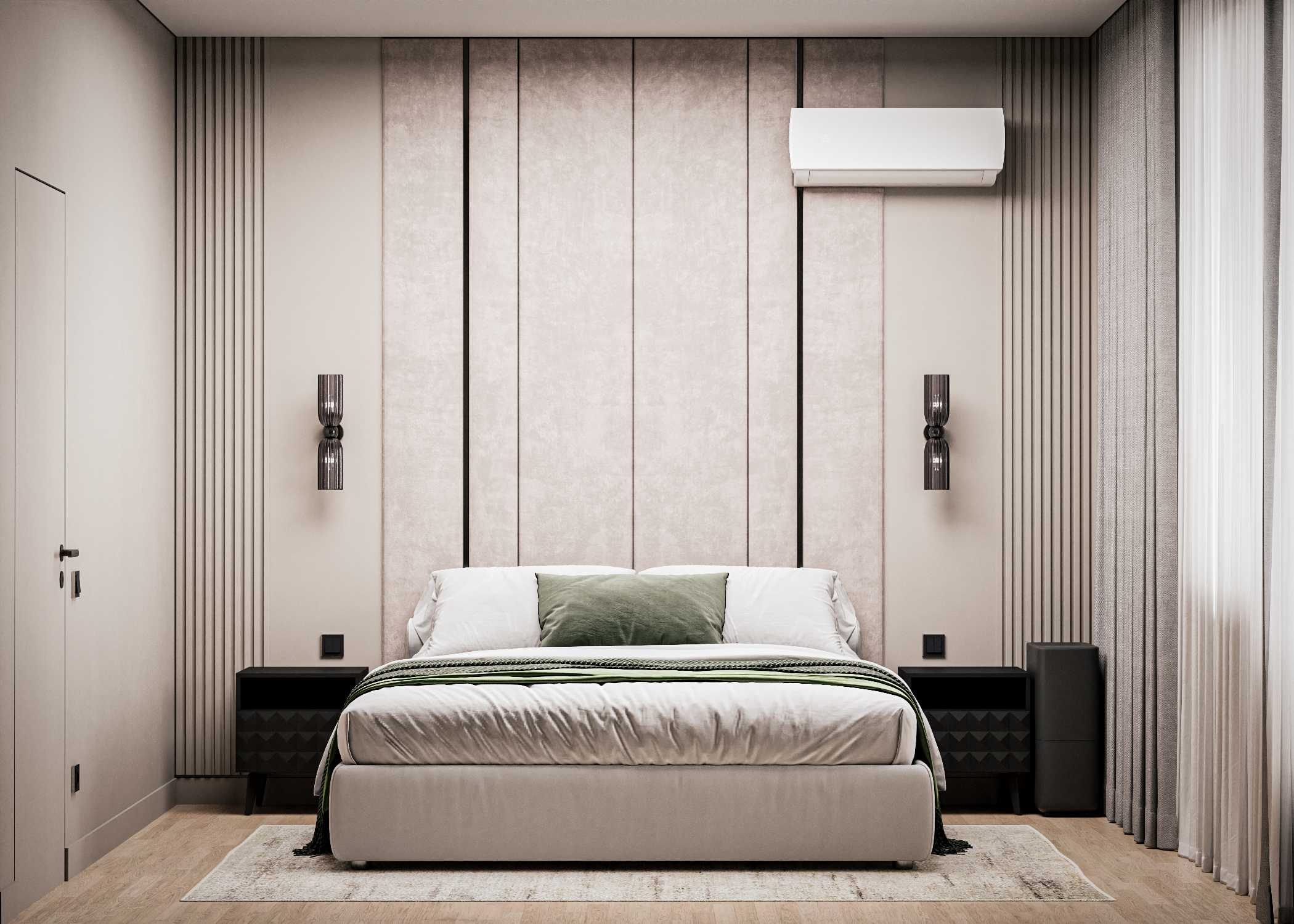 Контрастный интерьер квартиры в Москве — 135 м², 2024. Расим Селяметов — дизайн интерьера в Крыму