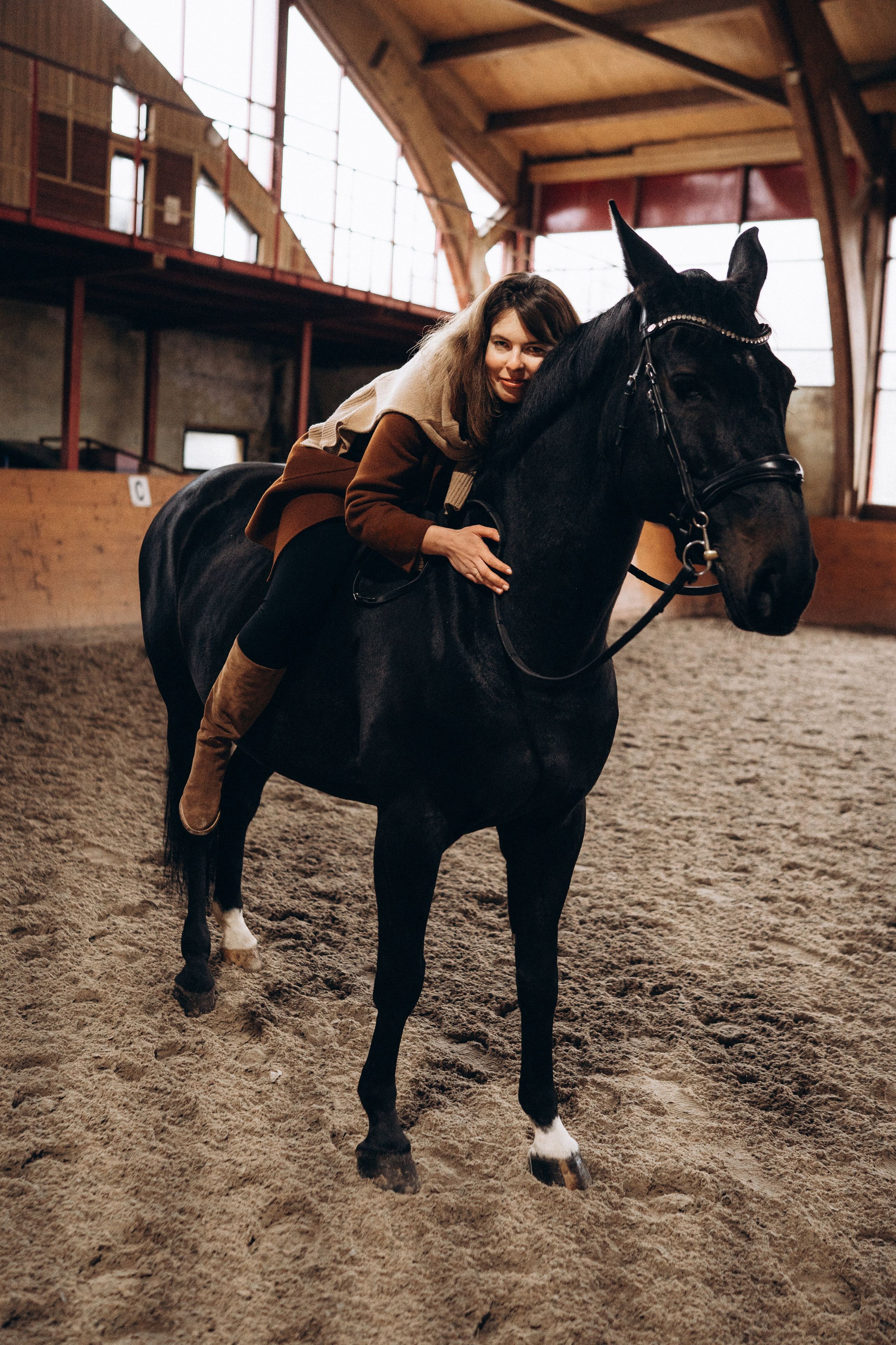 Фотосессия с лошадьми. Фотограф Новорожденных в Москве. Семейные истории в стиле LIFE