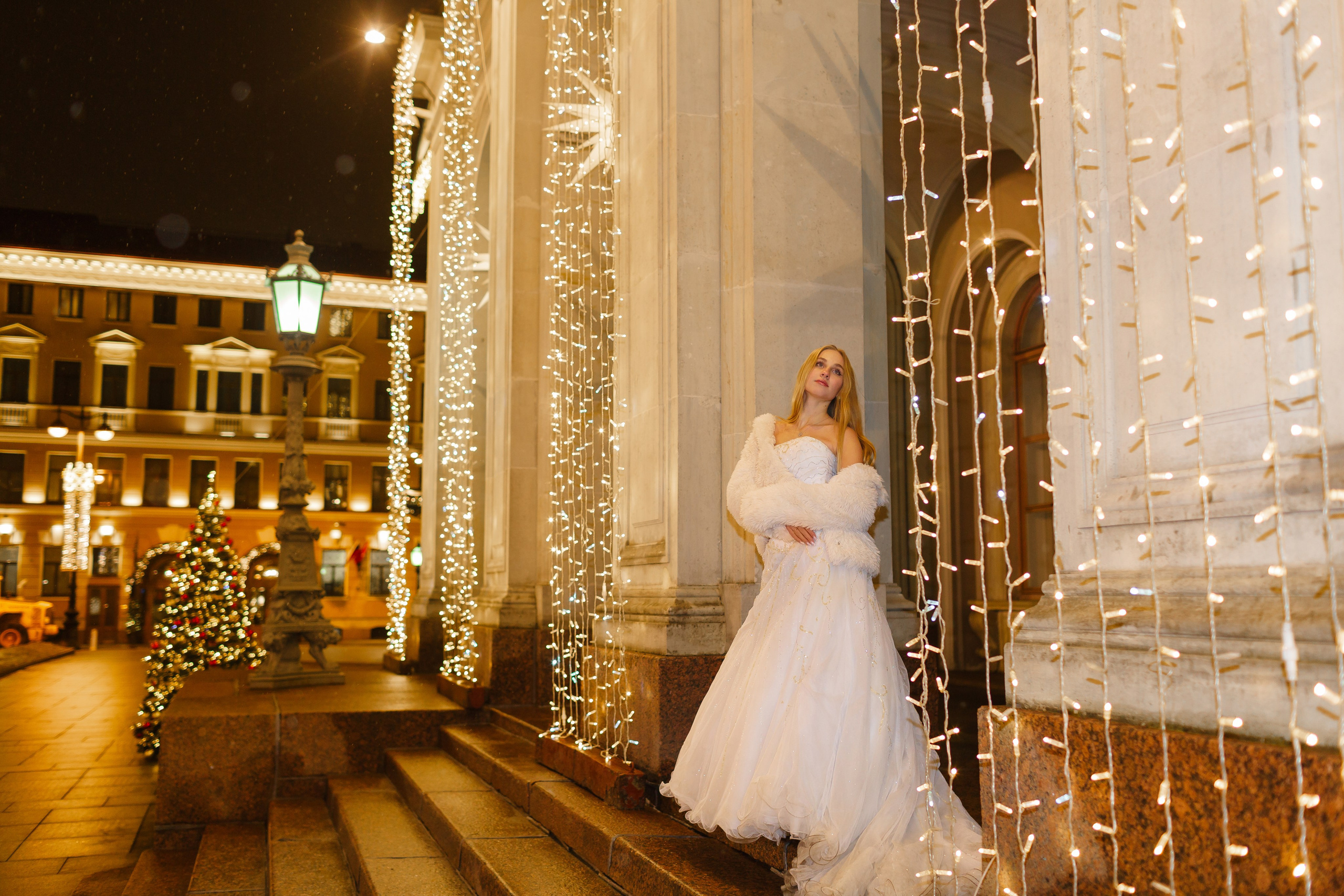 Прогулка по Новогоднему ночному Санкт- Петербургу. Свадебный и семейный фотограф Спб Бошман Ирина