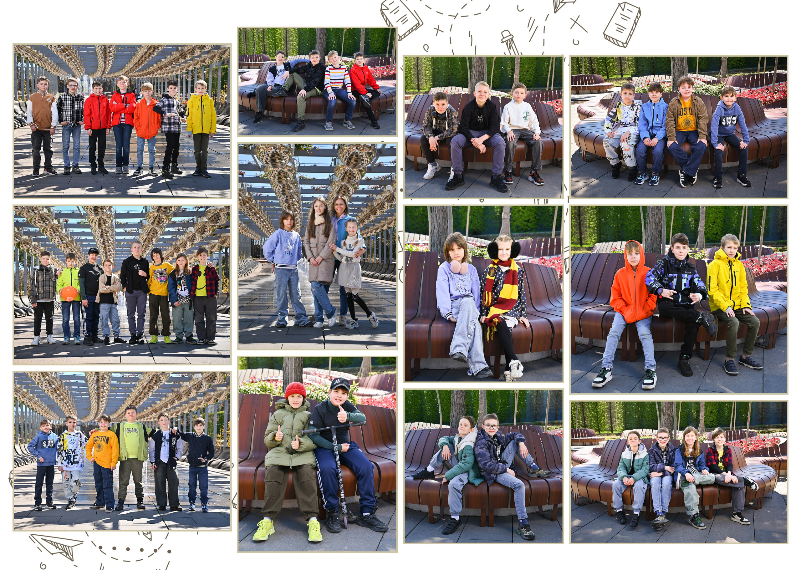 Школьный фотоальбом для ученика 4 класса