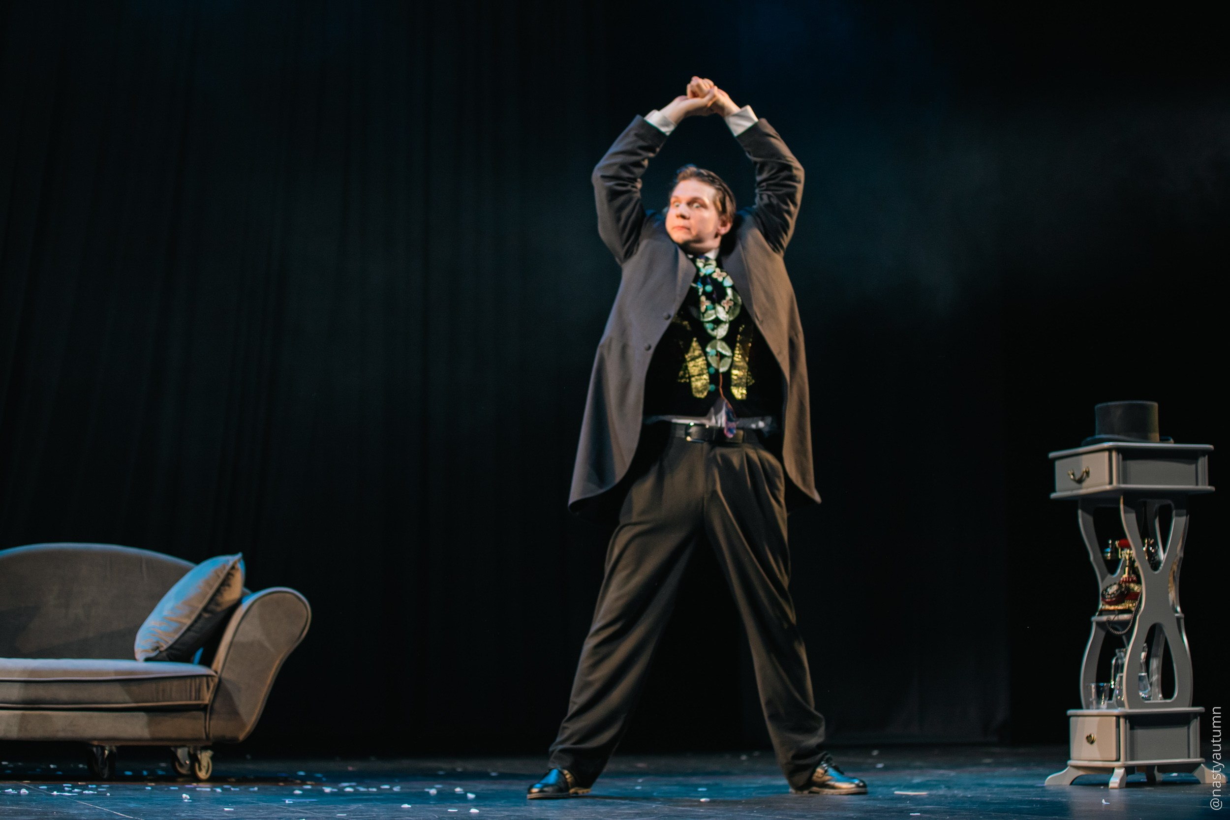 Генеральный прогон «Маяковский. Я сам.». Репортажный и концертный фотограф в Москве Анастасия Осень