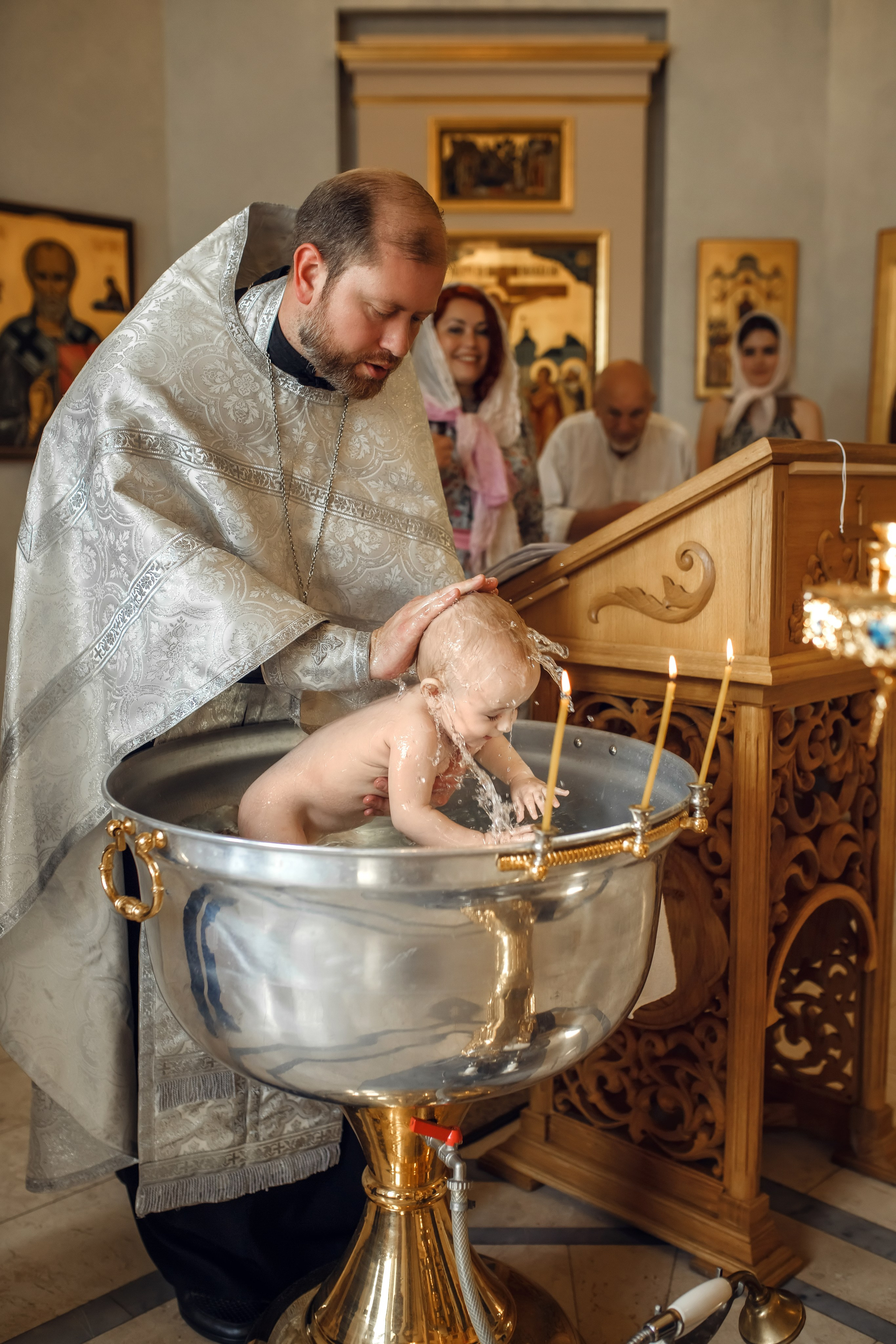 Крещение Дмитрия. Фотограф на Крещение, семейный фотограф в Москве