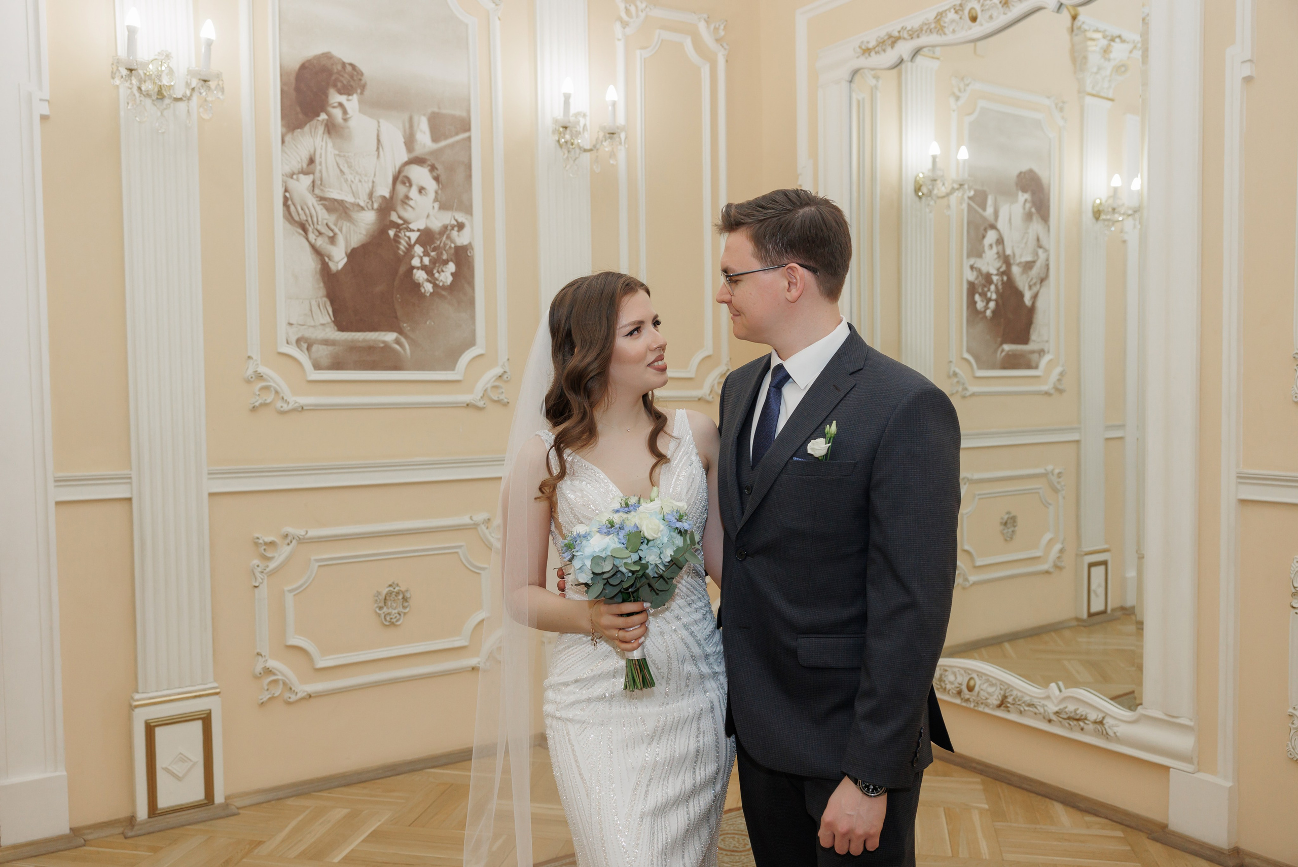 Даша и Дима, Грибоедовский ЗАГС. Свадебный и репортажный фотограф (Москва, Королев и другие)