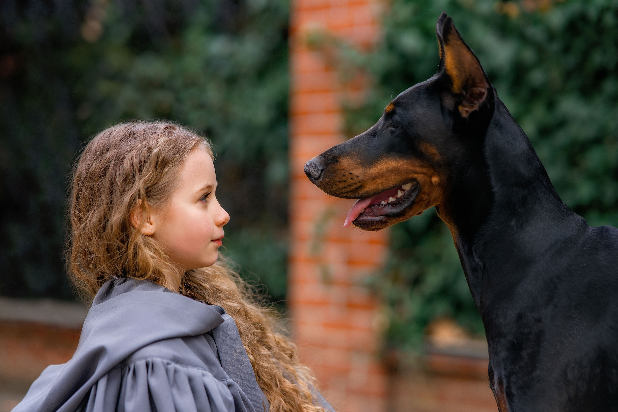 Василиса и доберман. Photographer in Egypt, Hurghada, Luxor, Safaga