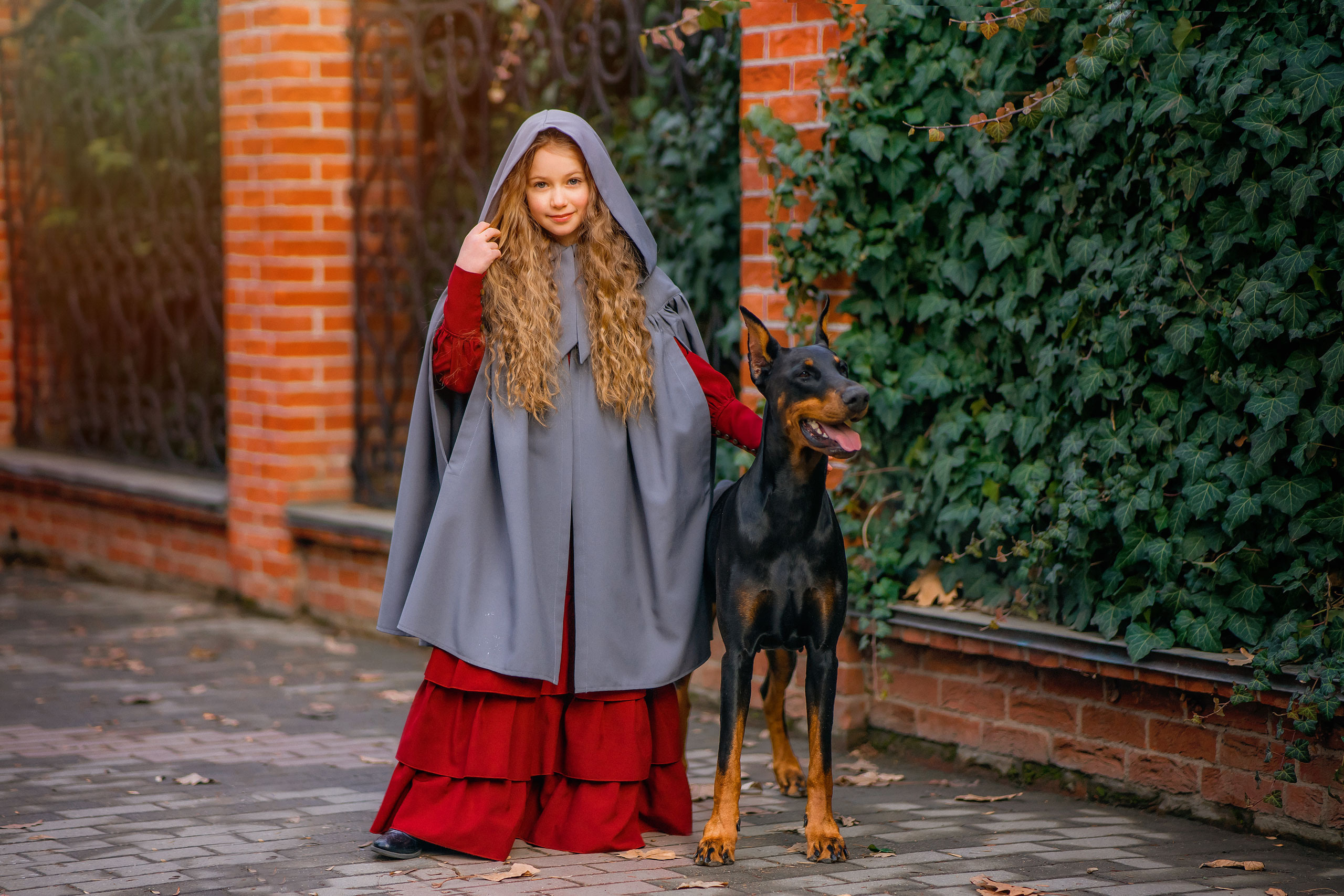 Василиса и доберман. Photographer in Egypt, Hurghada, Luxor, Safaga