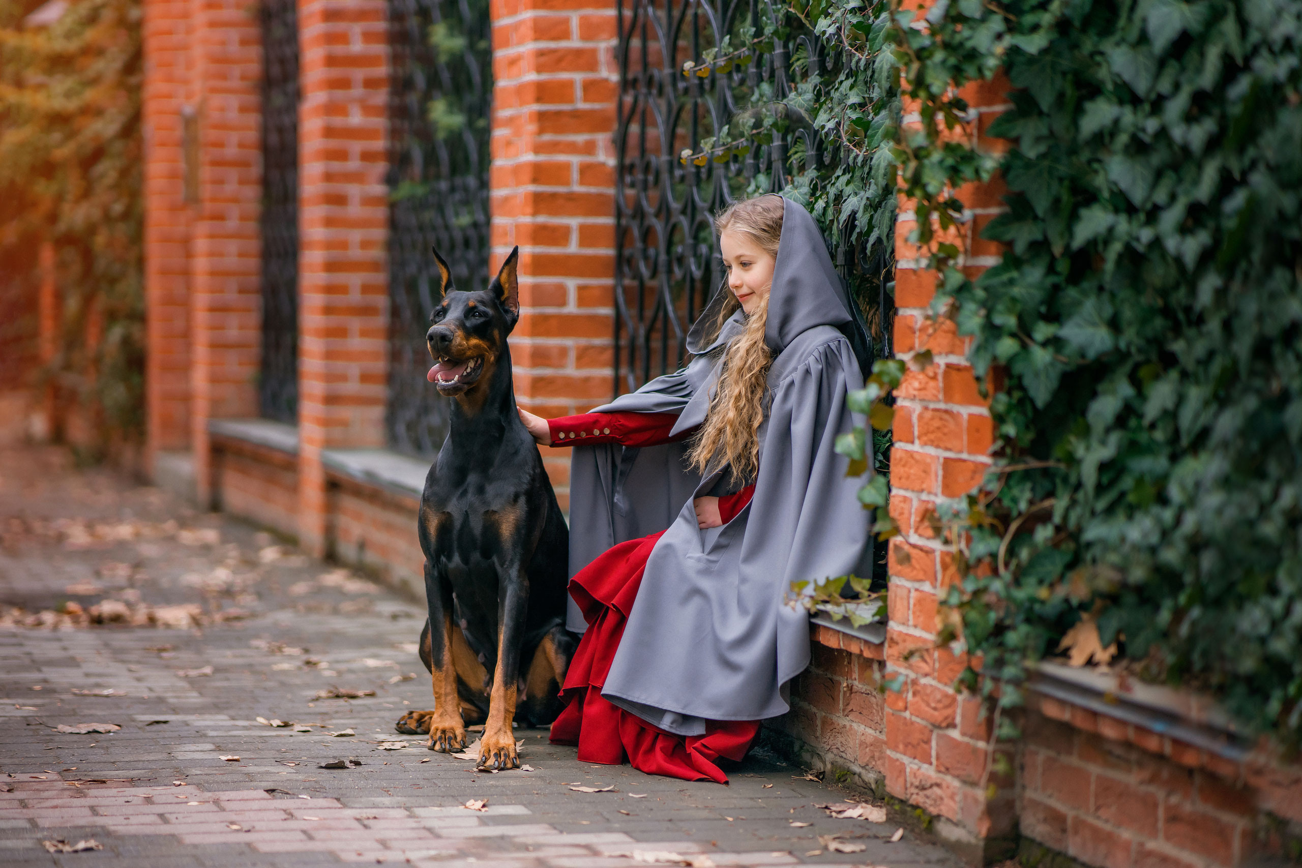 Василиса и доберман. Photographer in Egypt, Hurghada, Luxor, Safaga
