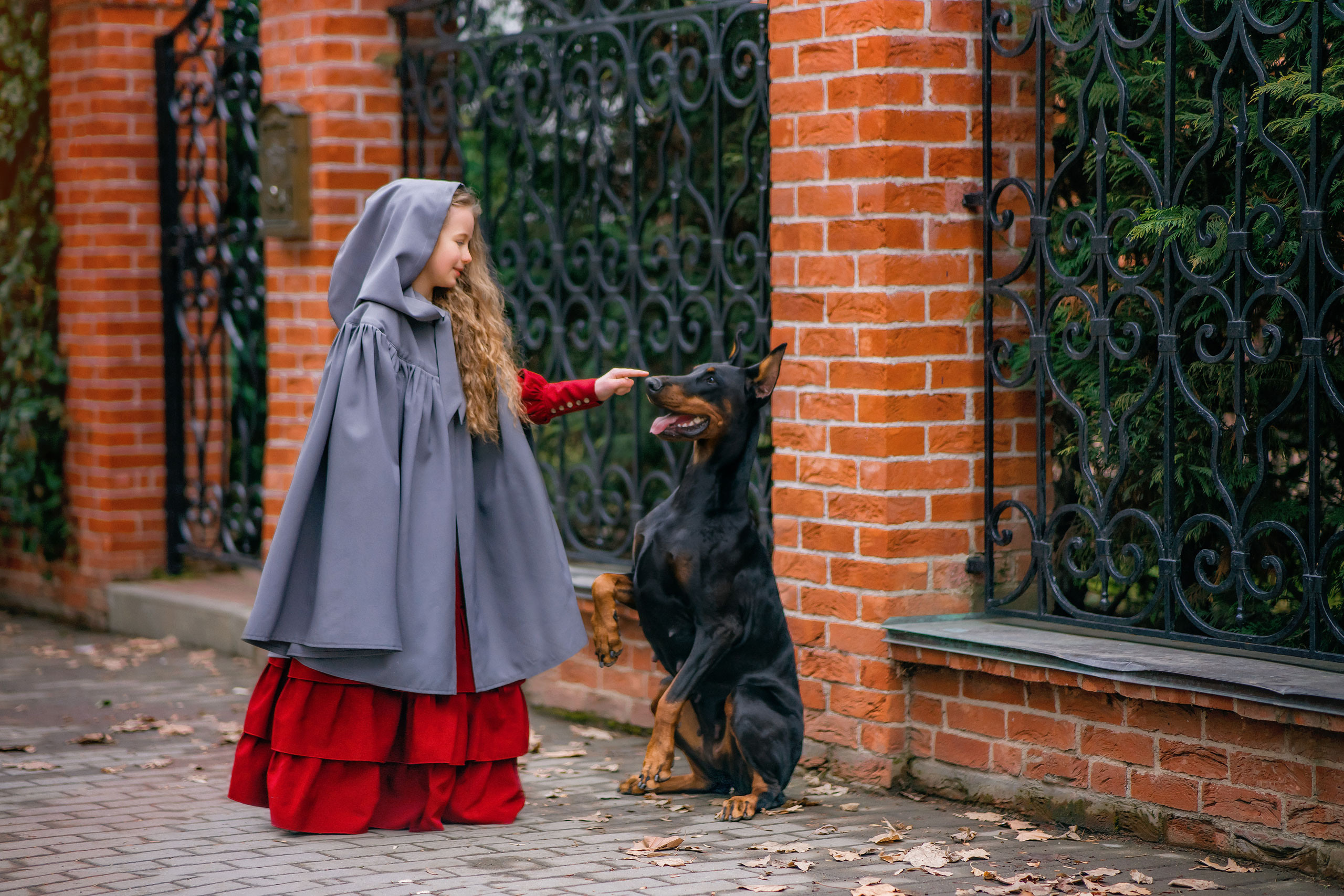 Василиса и доберман. Photographer in Egypt, Hurghada, Luxor, Safaga