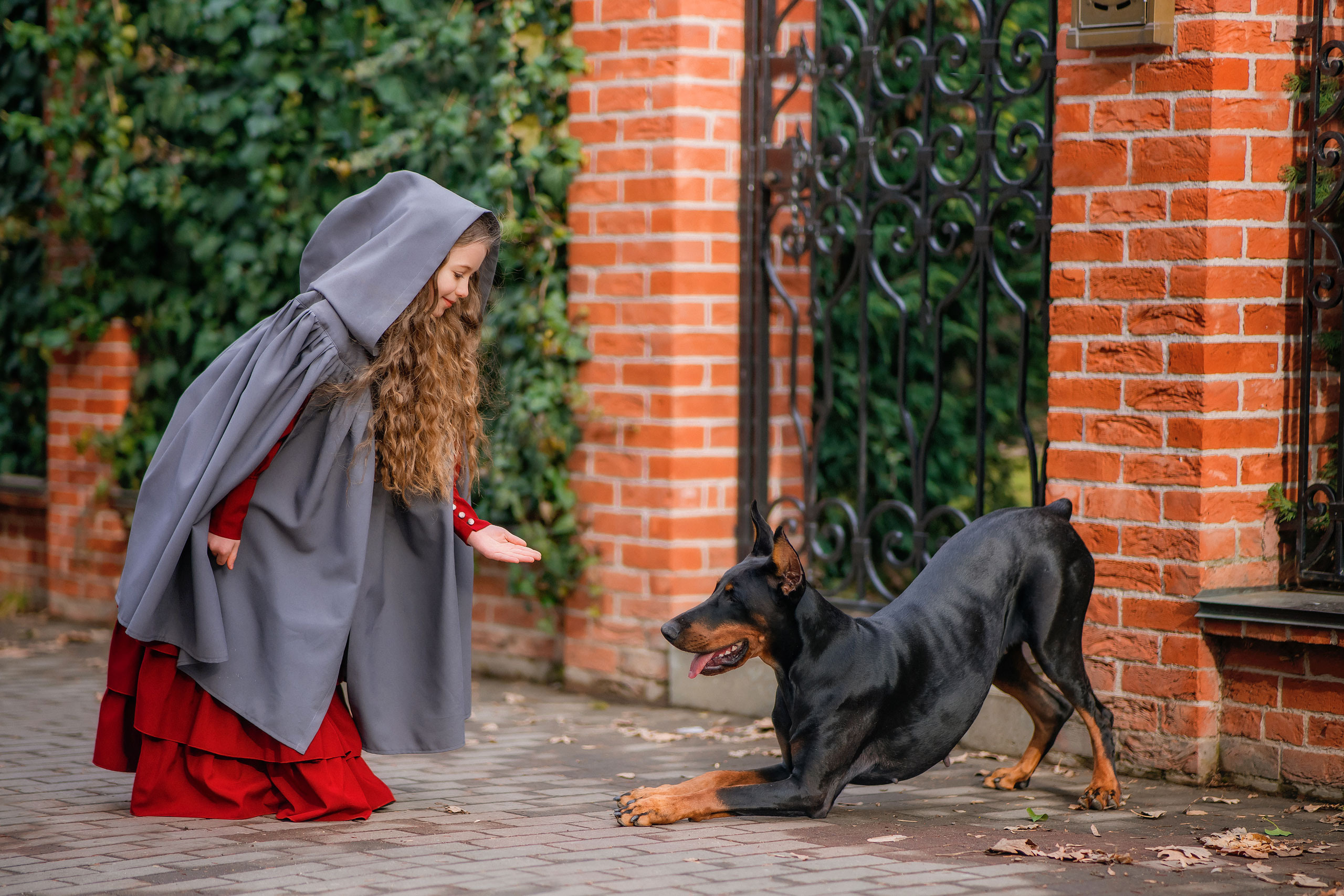Василиса и доберман. Photographer in Egypt, Hurghada, Luxor, Safaga